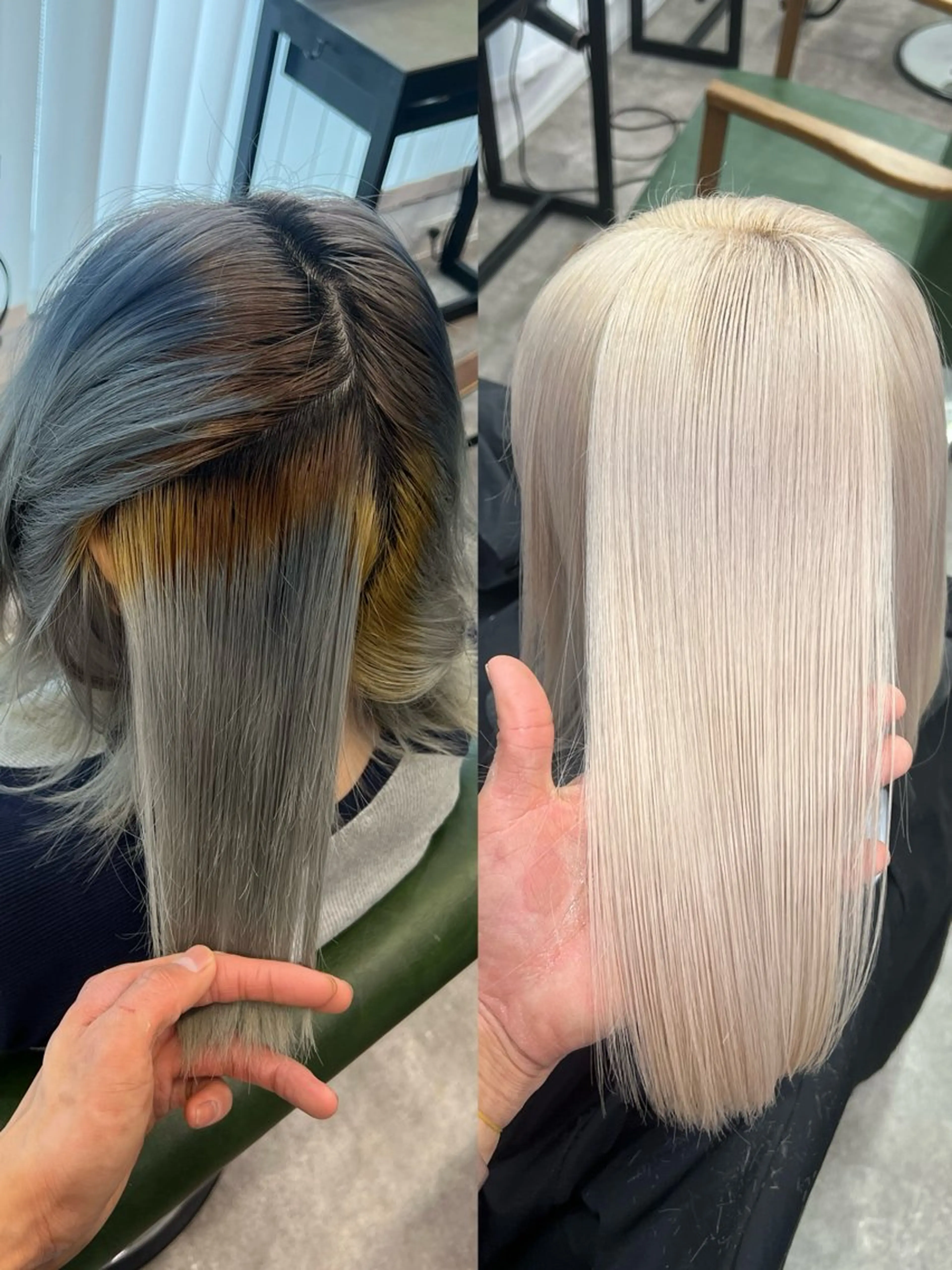 ミディアム カラー ハイトーン専門美容師 kimutaのヘアスタイル