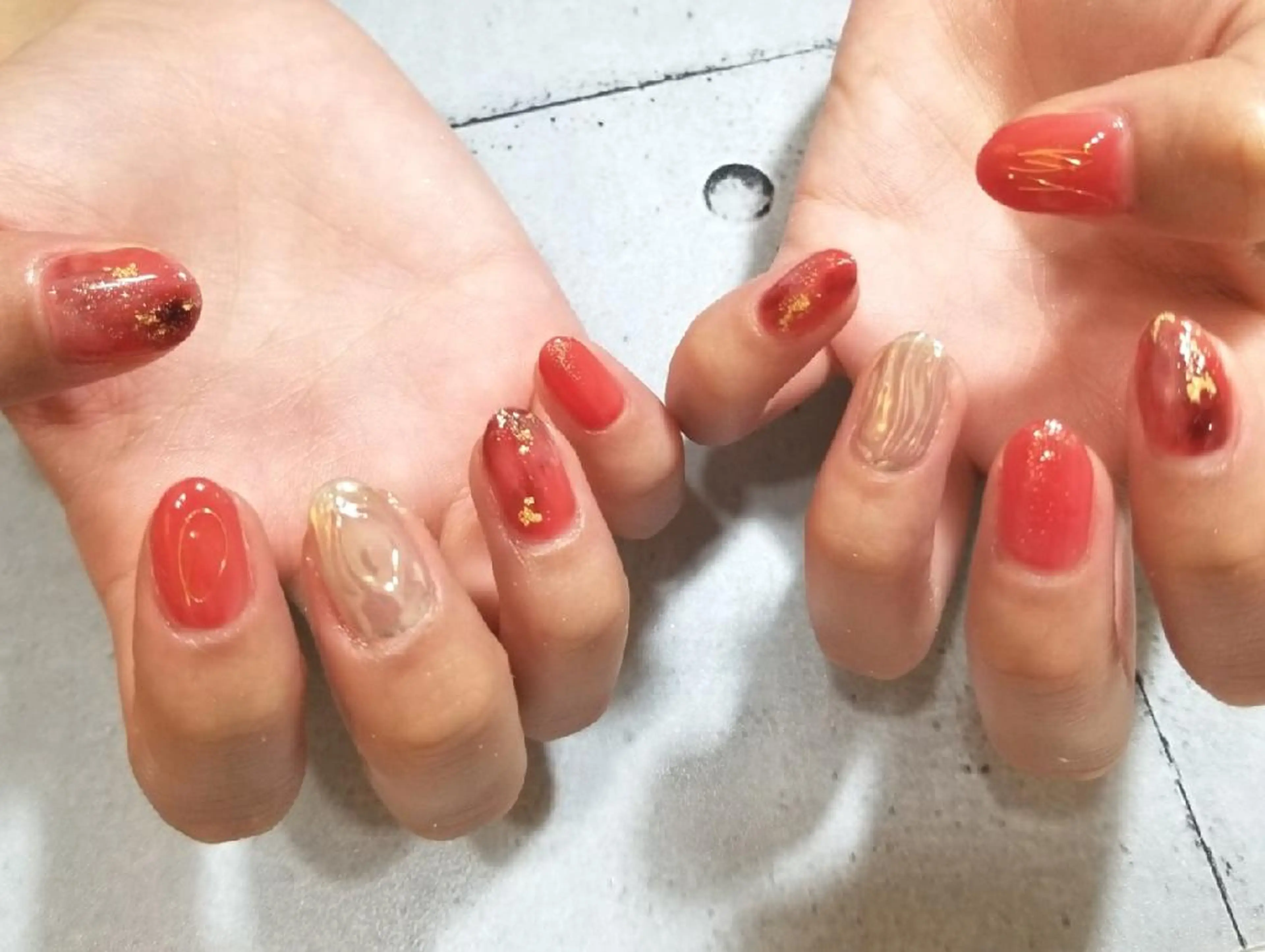 ネイル ニュアンスネイル nijiiro🌈 サトウのネイルデザイン