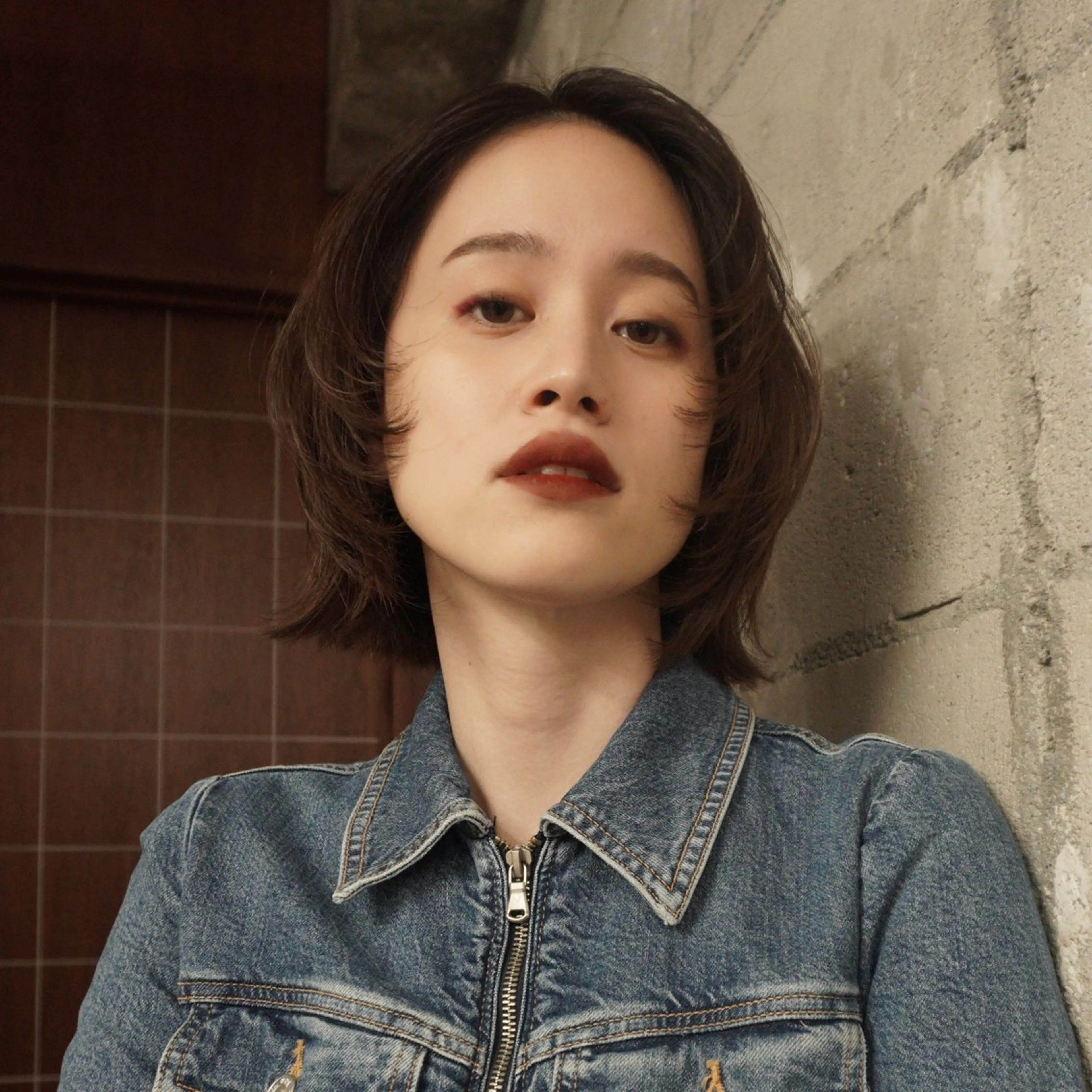 ショート ボブレイヤー ボブ レイヤーカット カット ヘアカラー Akari暖色カラー /レイヤーカットのヘアスタイル