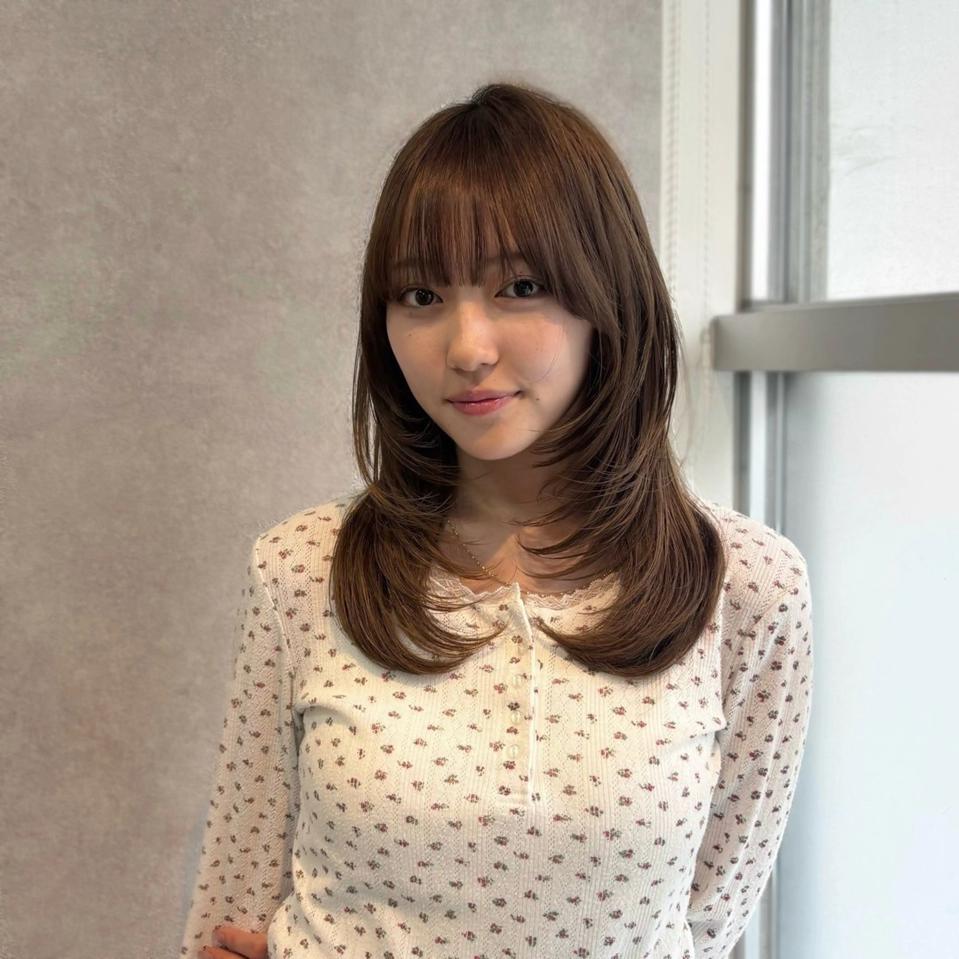 ミディアム 🩶透明感カラー🩶 ミズキのヘアスタイル