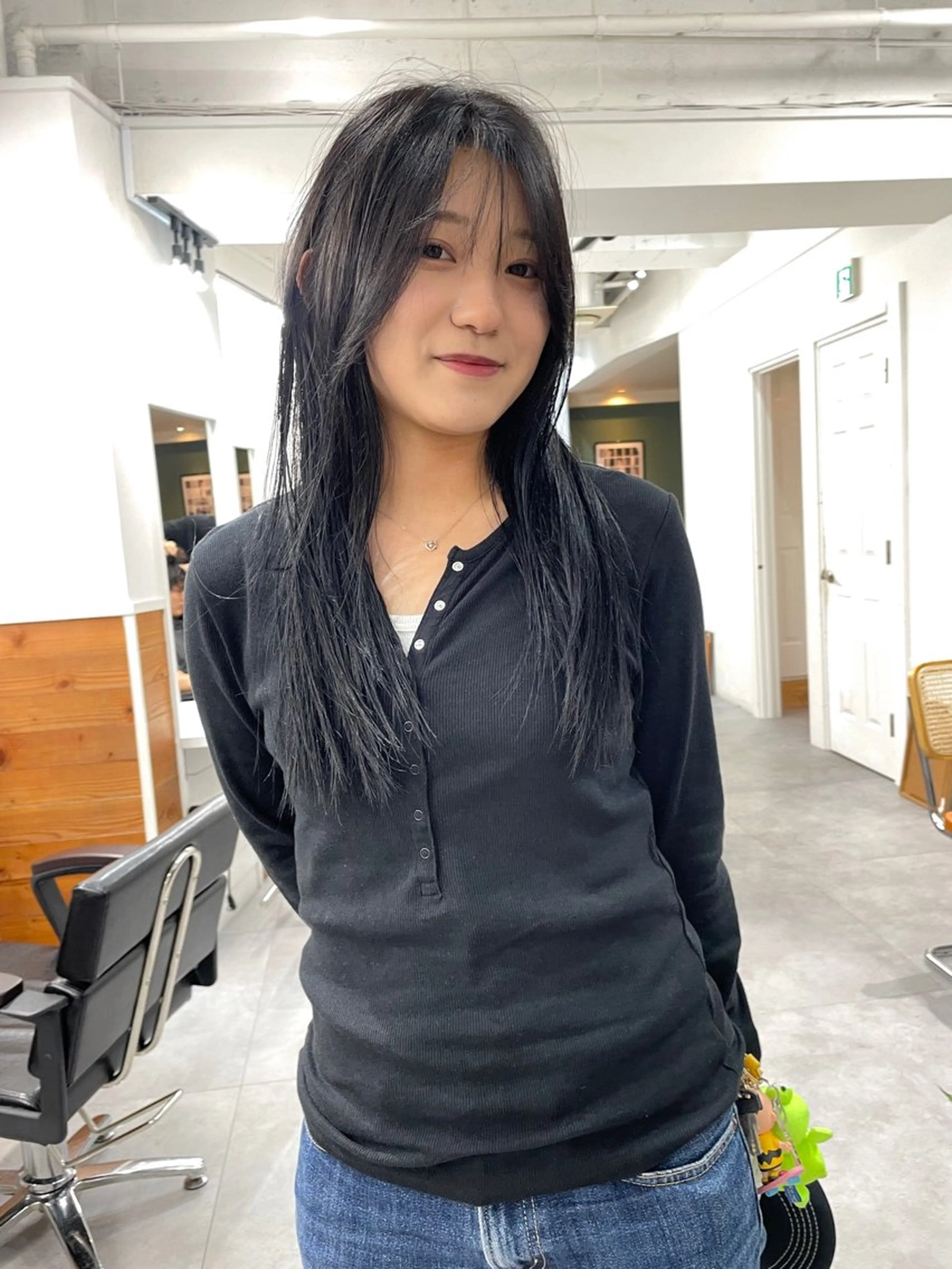 ミディアム カラー レイヤーカット カット ヘアカラー トリートメント レイヤー／似合わせ TAKUYAのヘアスタイル