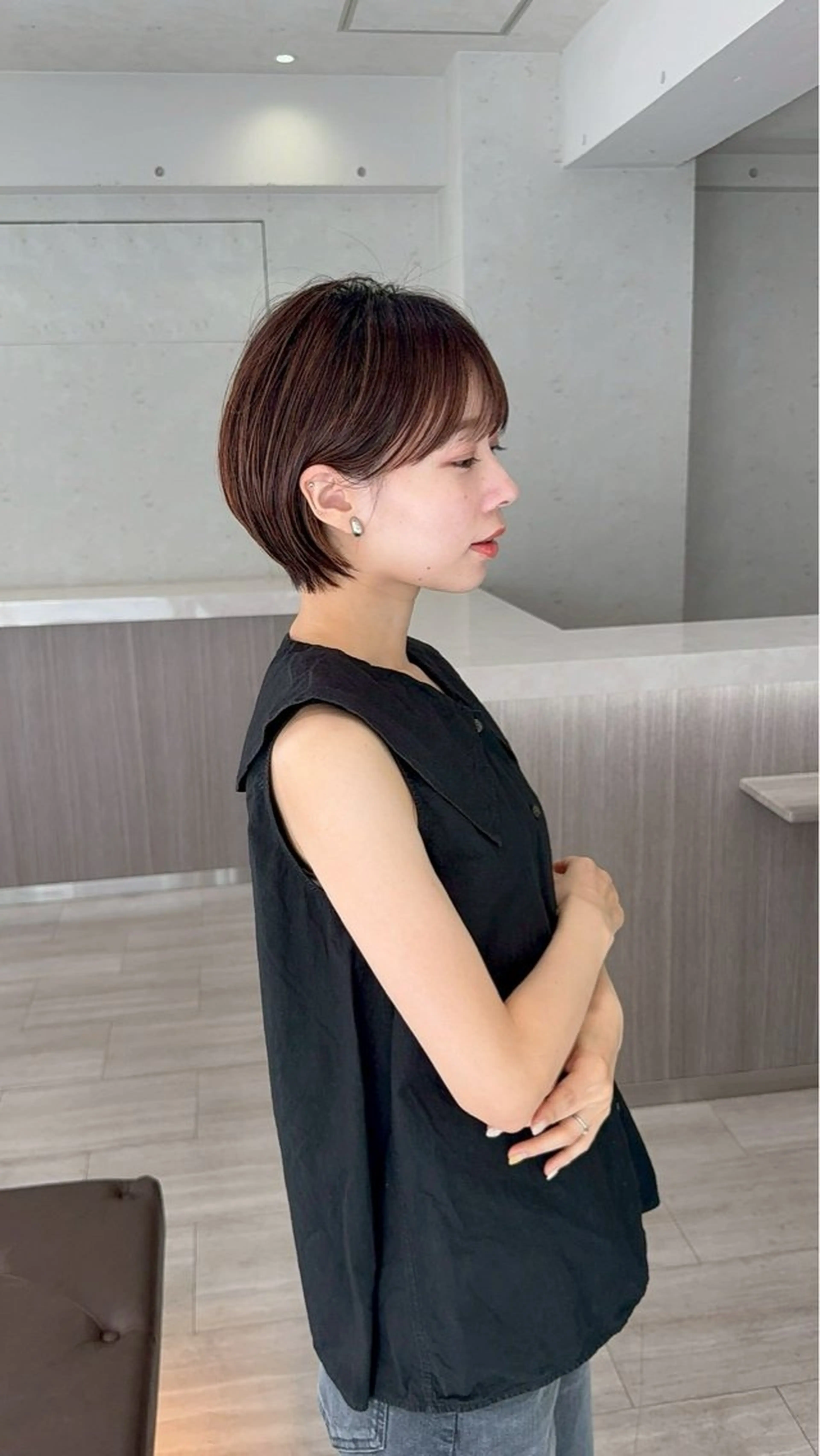 ショート カラー 似合わせカット ショートヘア 縮毛矯正 特化生田のヘアスタイル