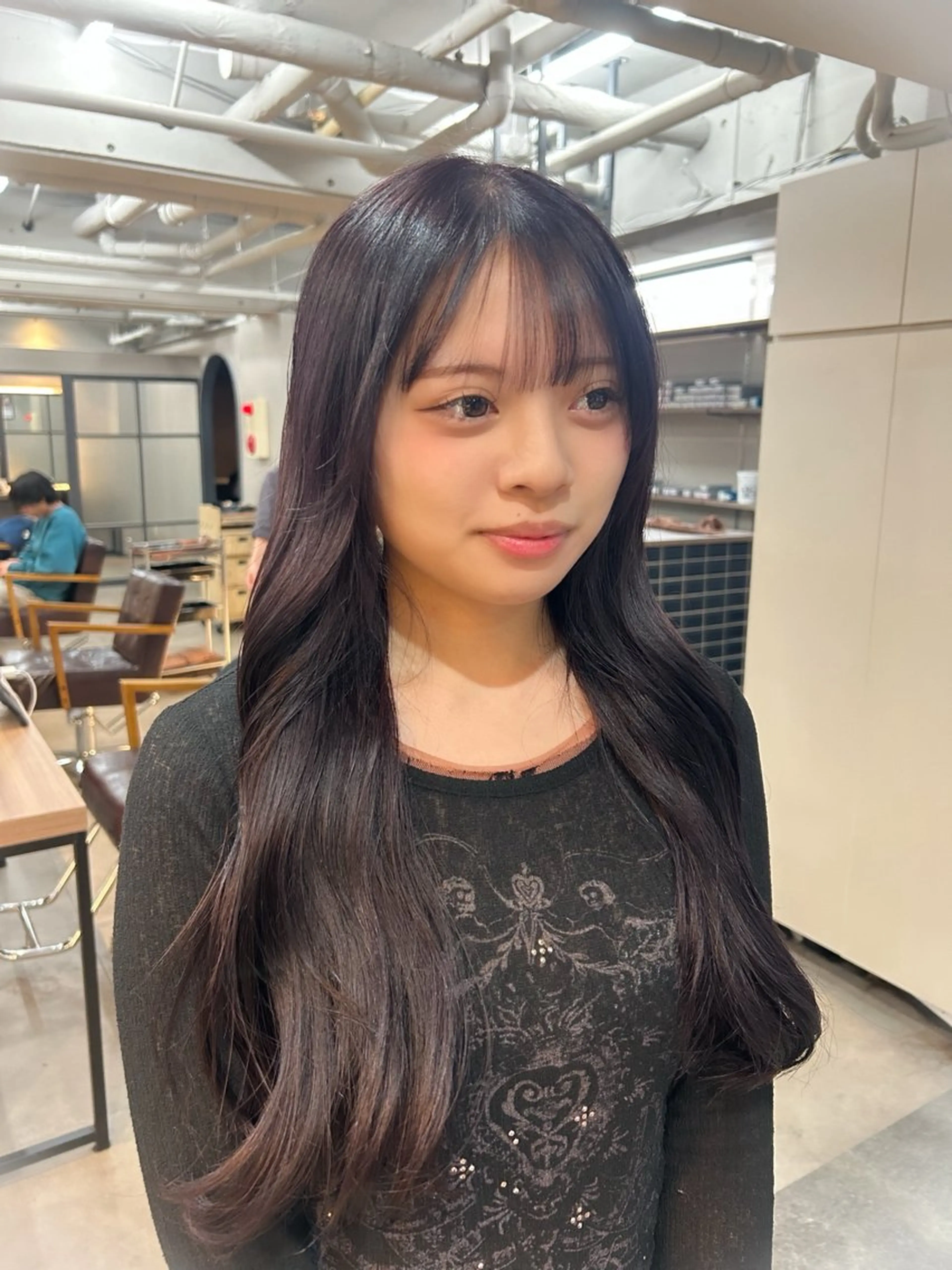 ロング カラー ブリーチ ブラウンカラー 透明感カラー ラベンダーカラー ハイトーン透明感/レ イヤー/ririkaのヘアスタイル