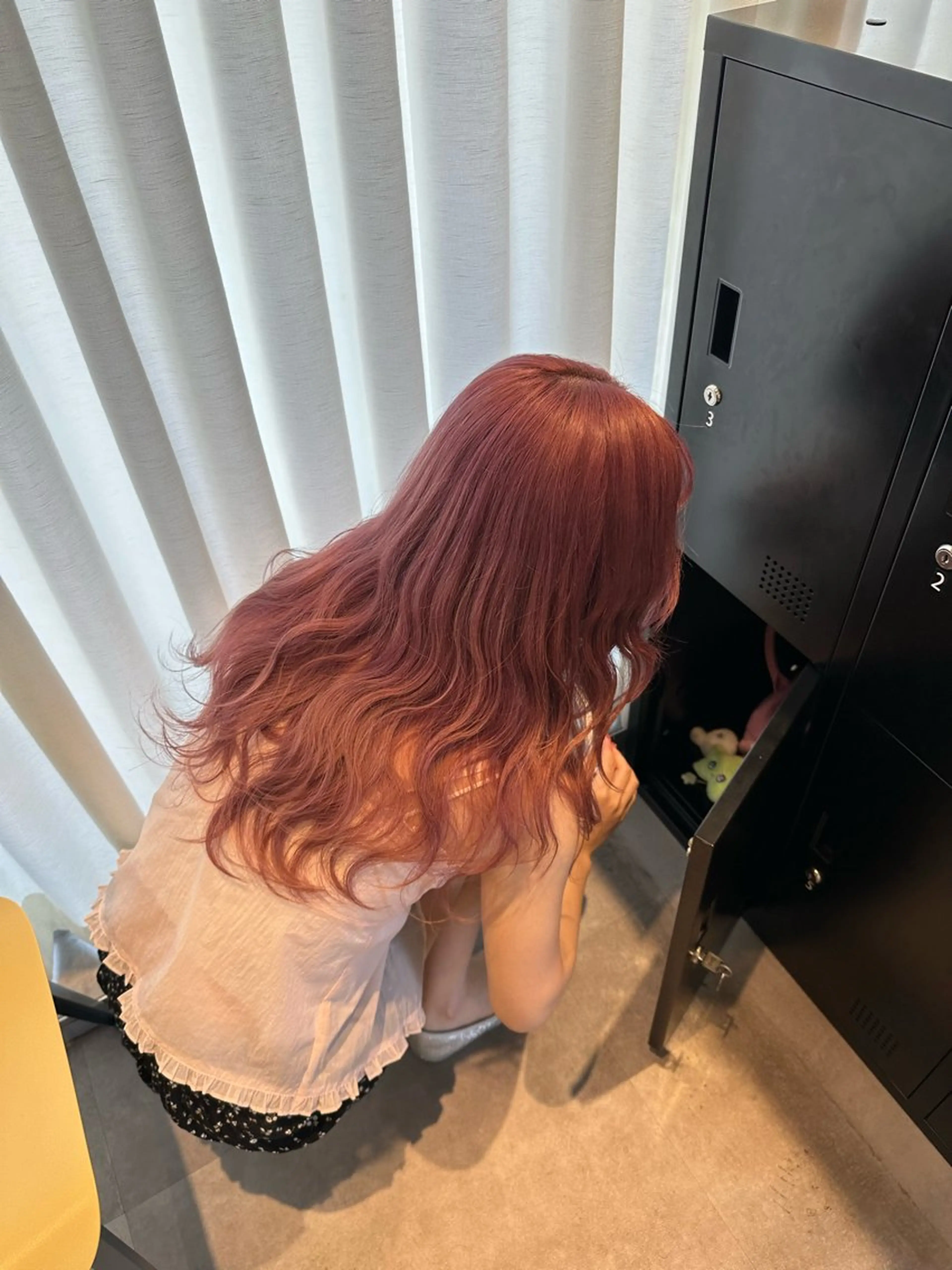 ロング カラー ヘアカラー HANAME 原宿美容室のヘアスタイル