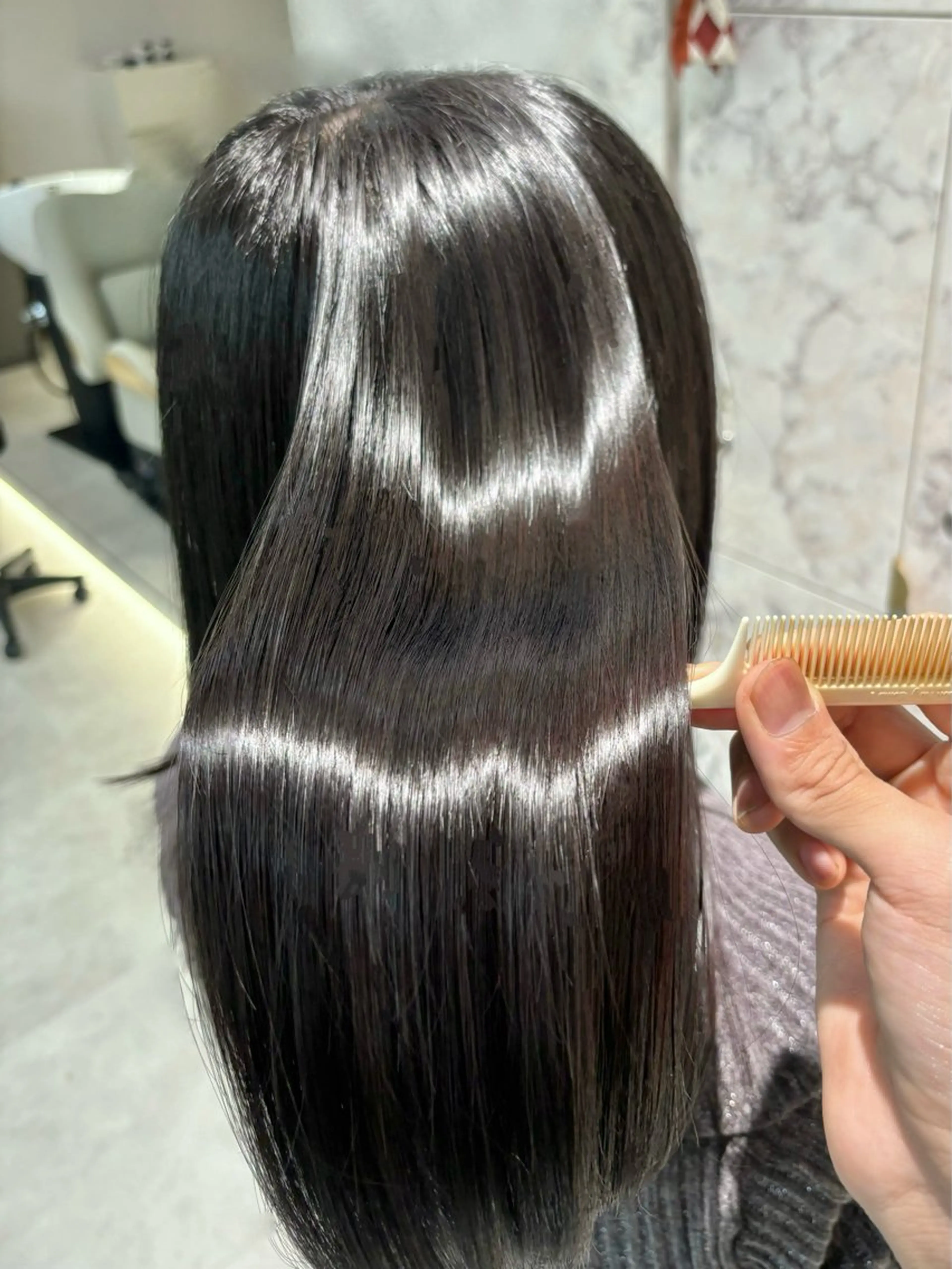 セミロング カット ヘアカラー トリートメント レイヤー/髪質改善 八木　洸登のヘアスタイル