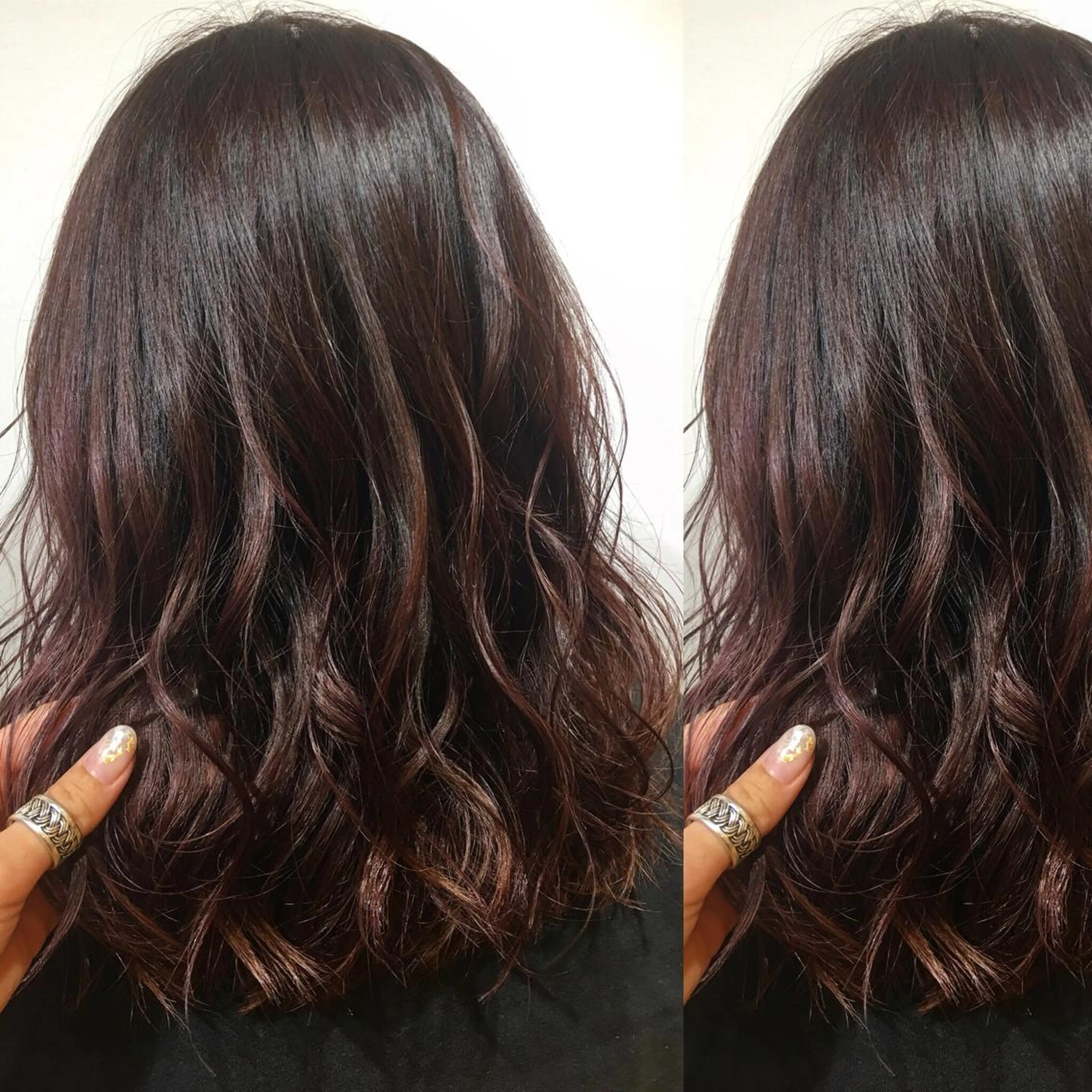 セミロング カラー box  mico. mutsumiのヘアスタイル