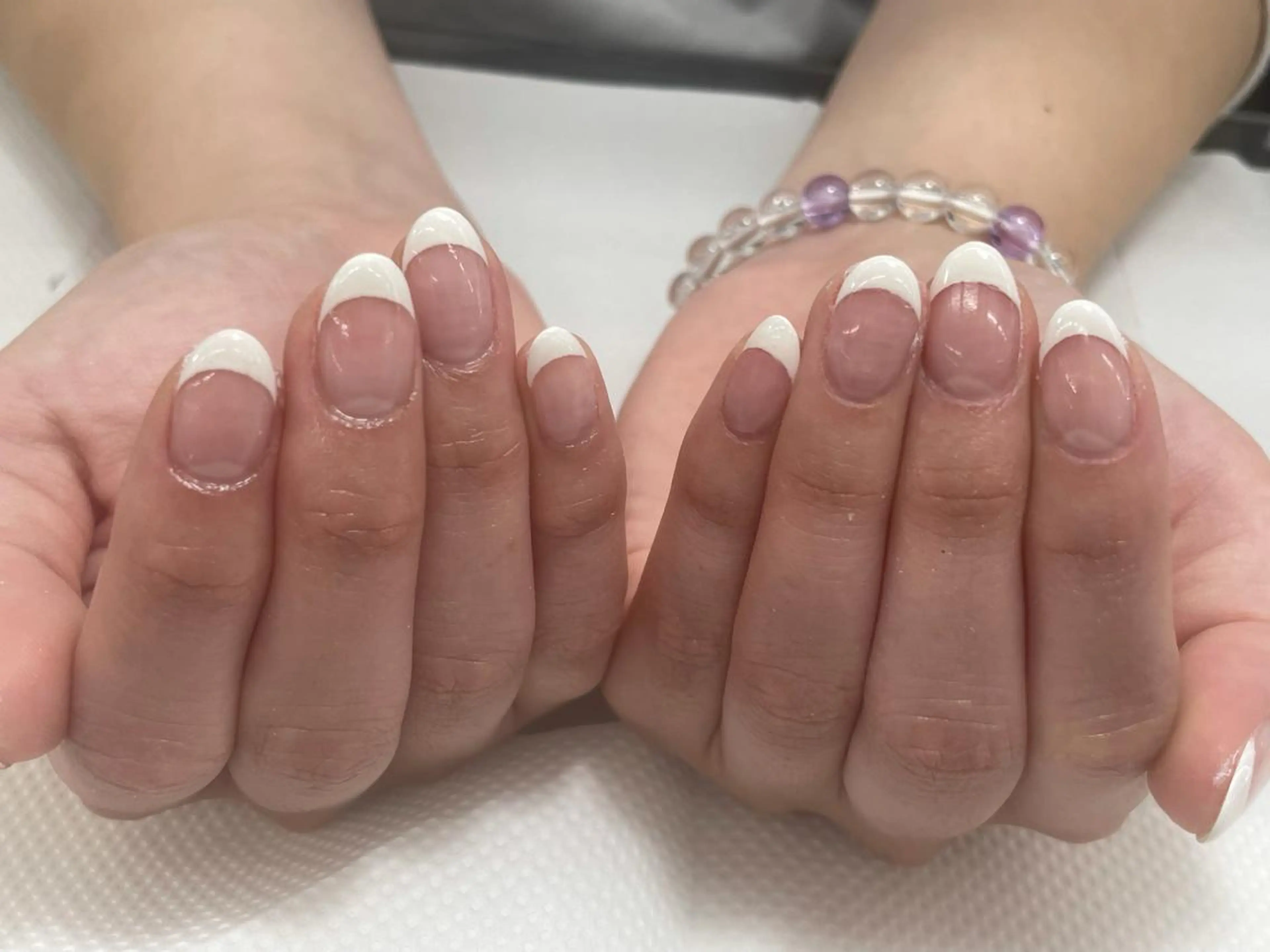 ネイル クリアネイル フレンチネイル 前田 優佳のネイルデザイン