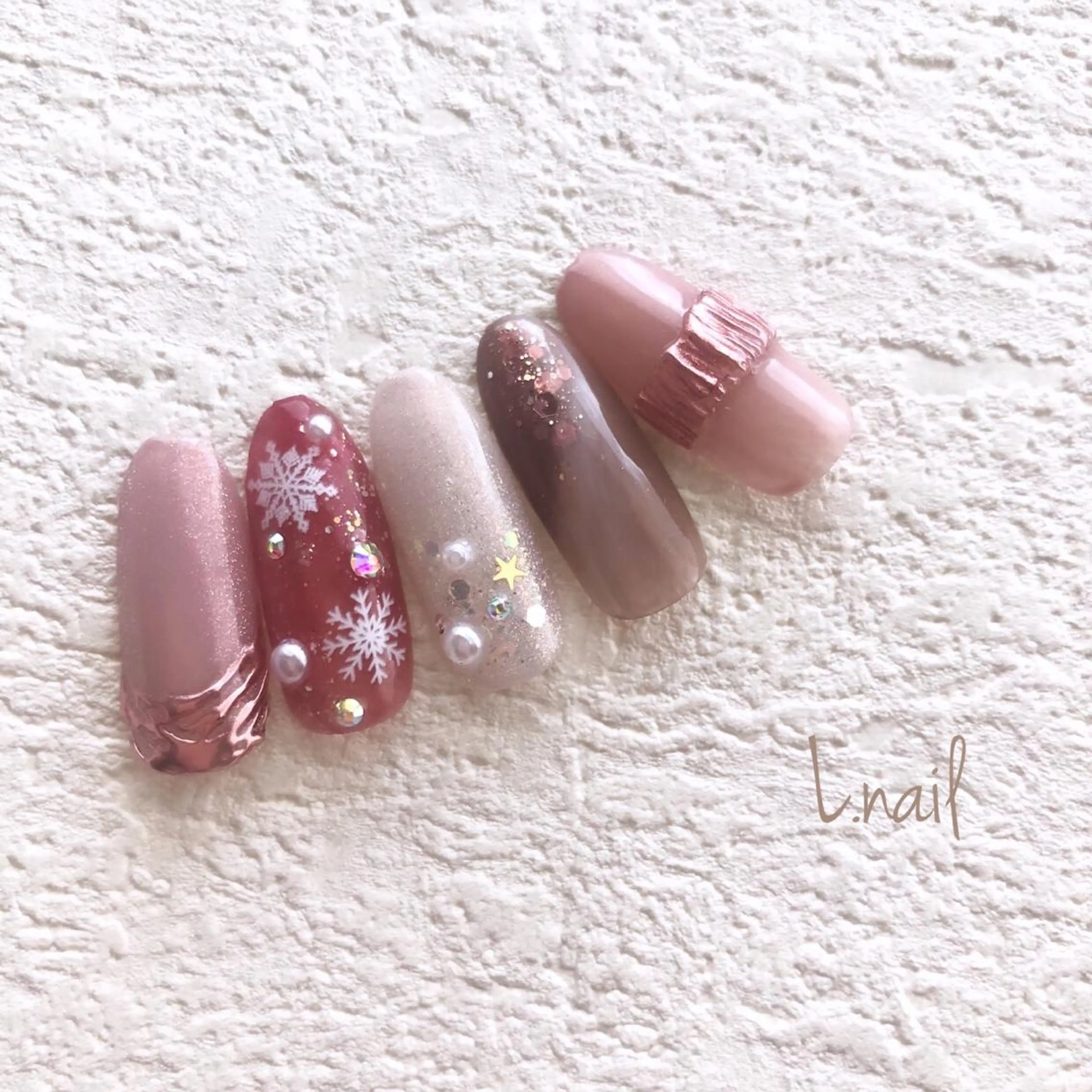ネイル グラデーション ワンカラーネイル L.nail エルネイルのネイルデザイン