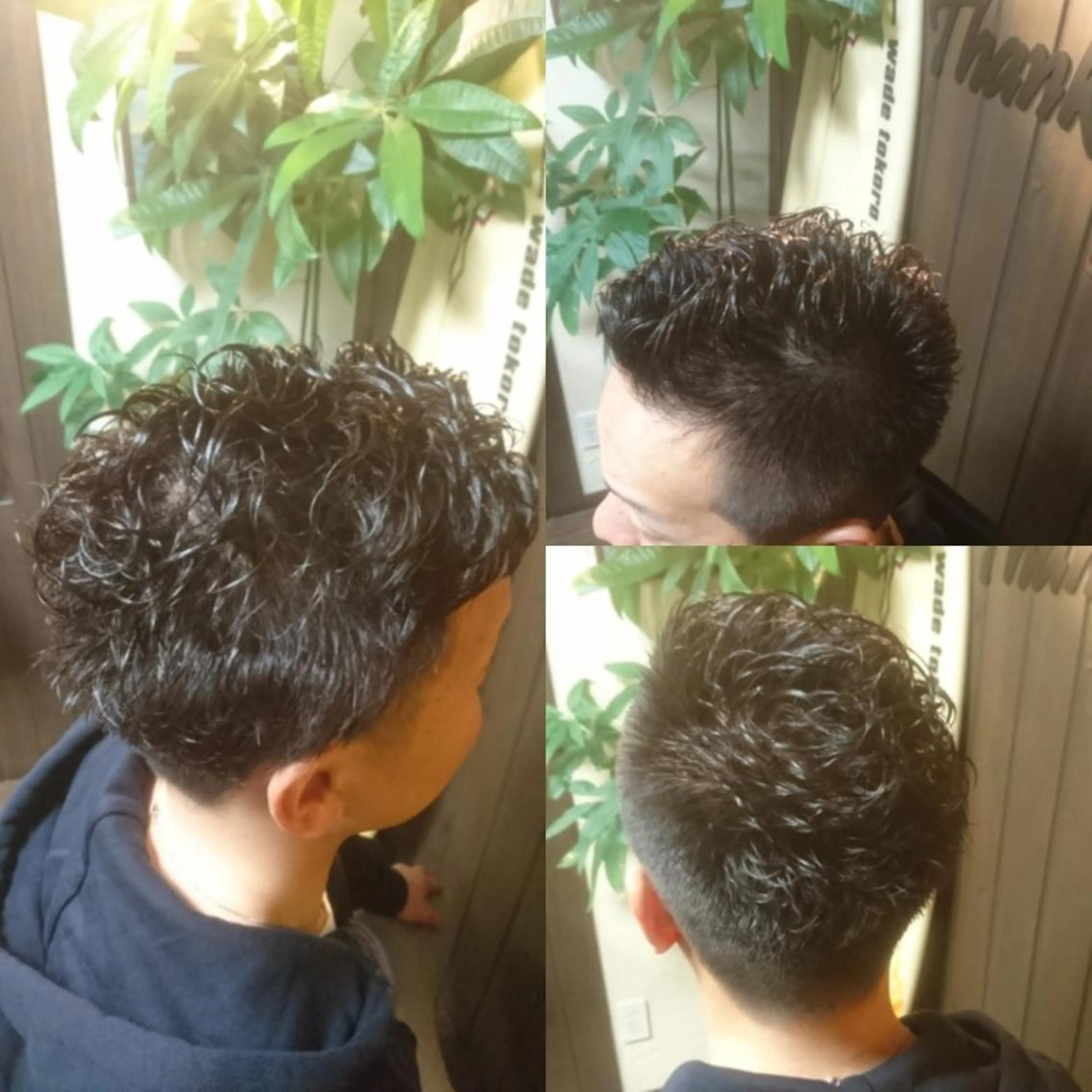 パーマ メンズ カット 岡林 選のヘアスタイル