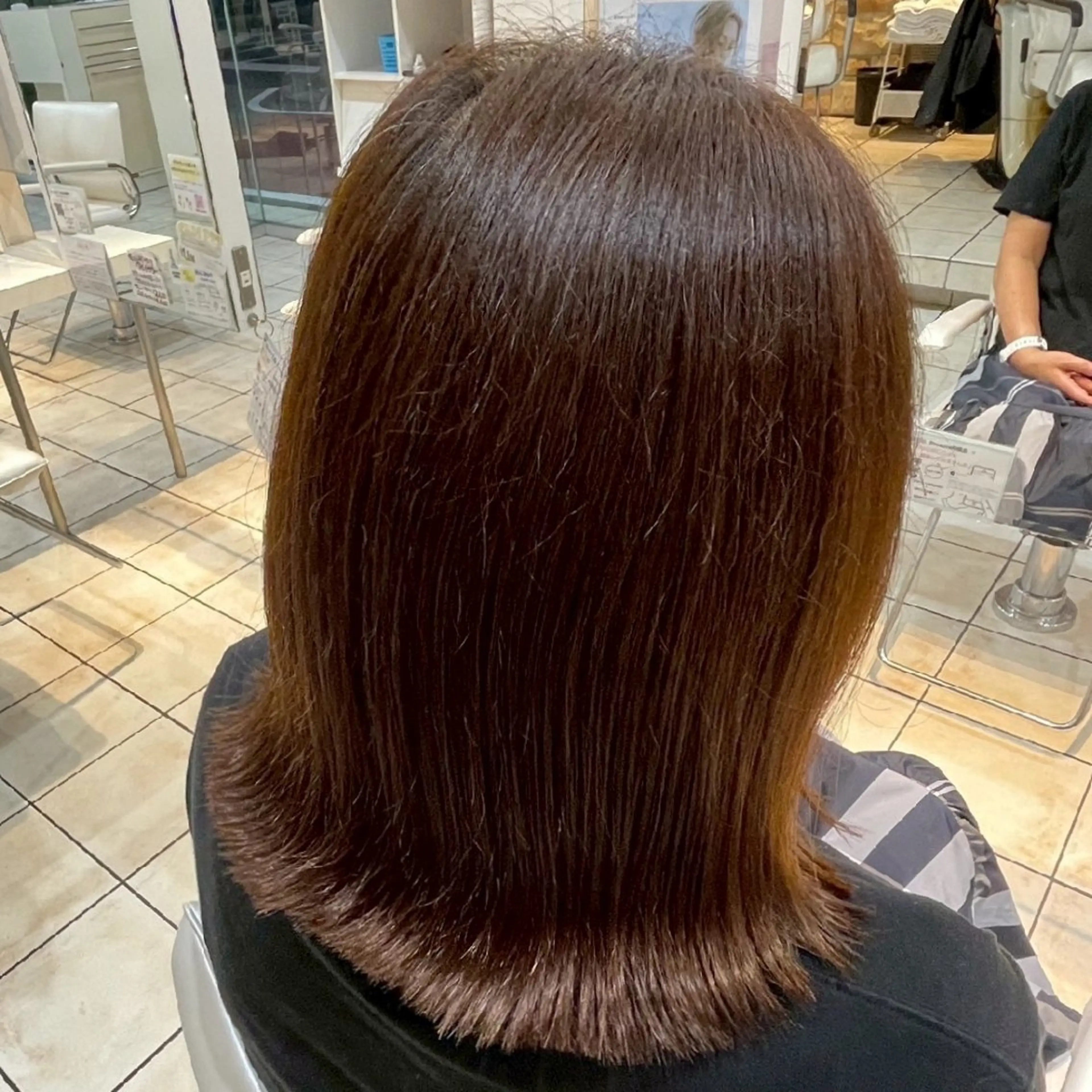 ミディアム ヘアカラー 透明感カラー×美眉 🎀みゆう🎀のヘアスタイル