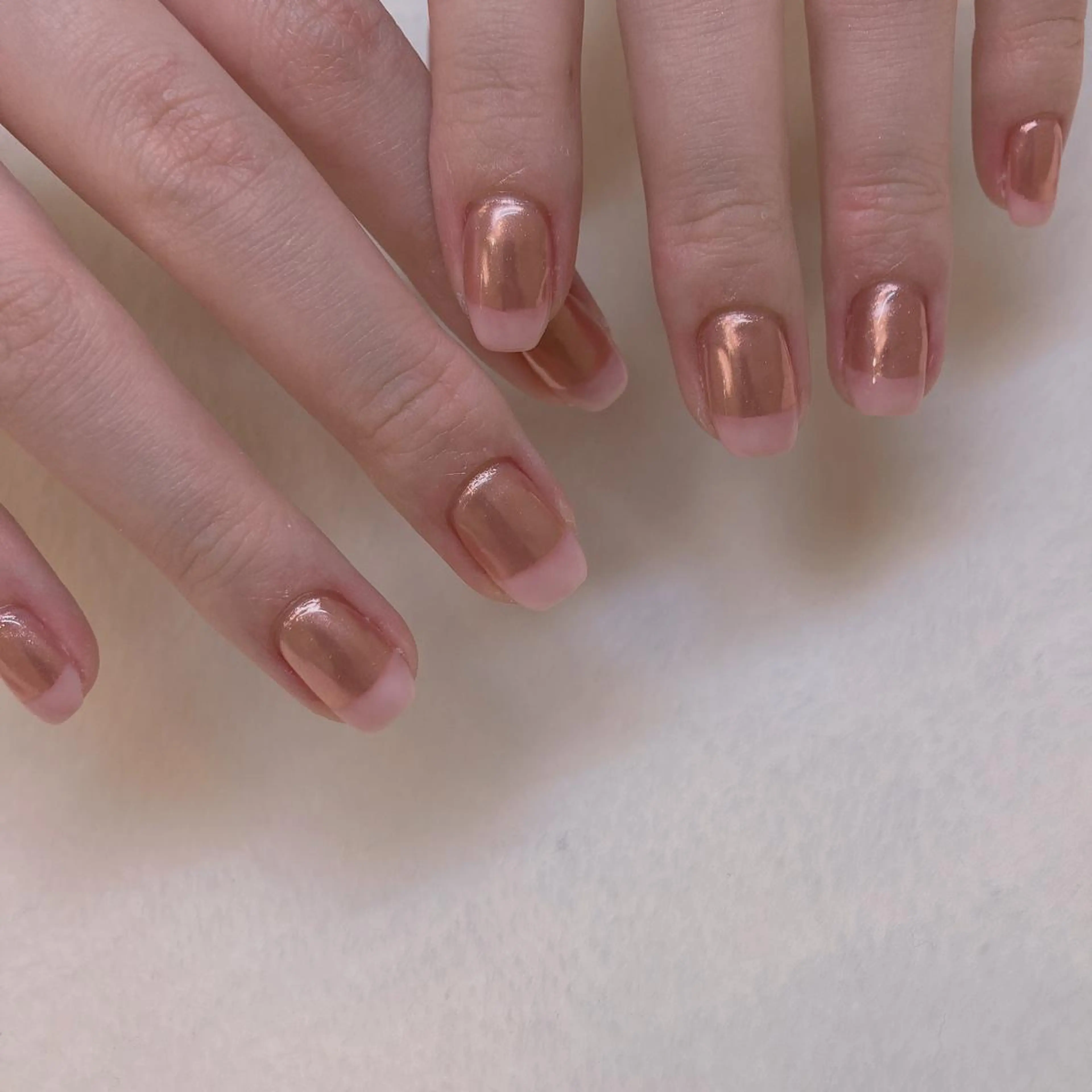 ネイル ミラーネイル 持ち込み ピンク ハンドネイル 韓国ネイル/ワンホン ネイル🎀表参道3分のネイルデザイン