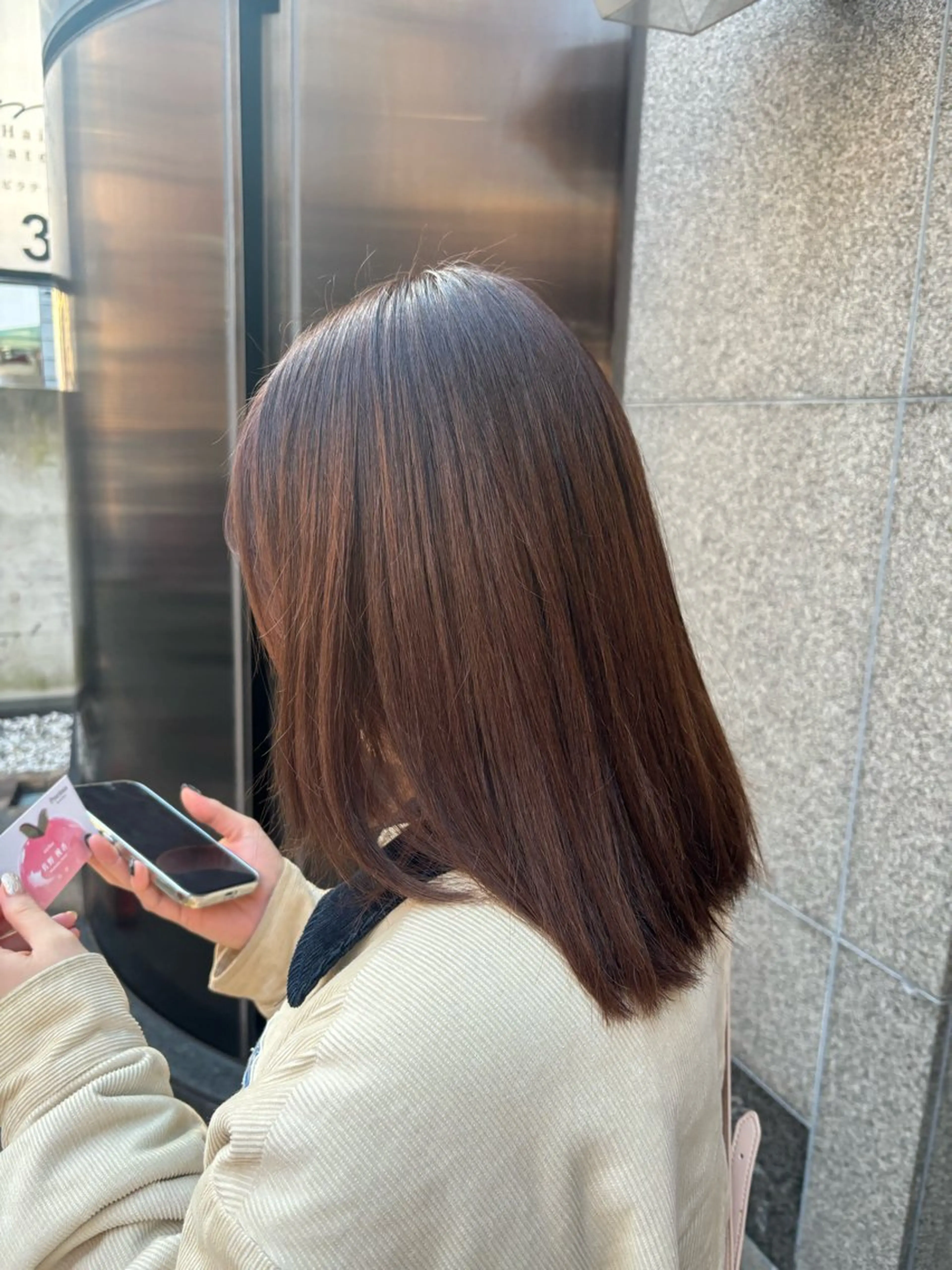 セミロング 🌙髪質改善カラー Momoka🦋のヘアスタイル