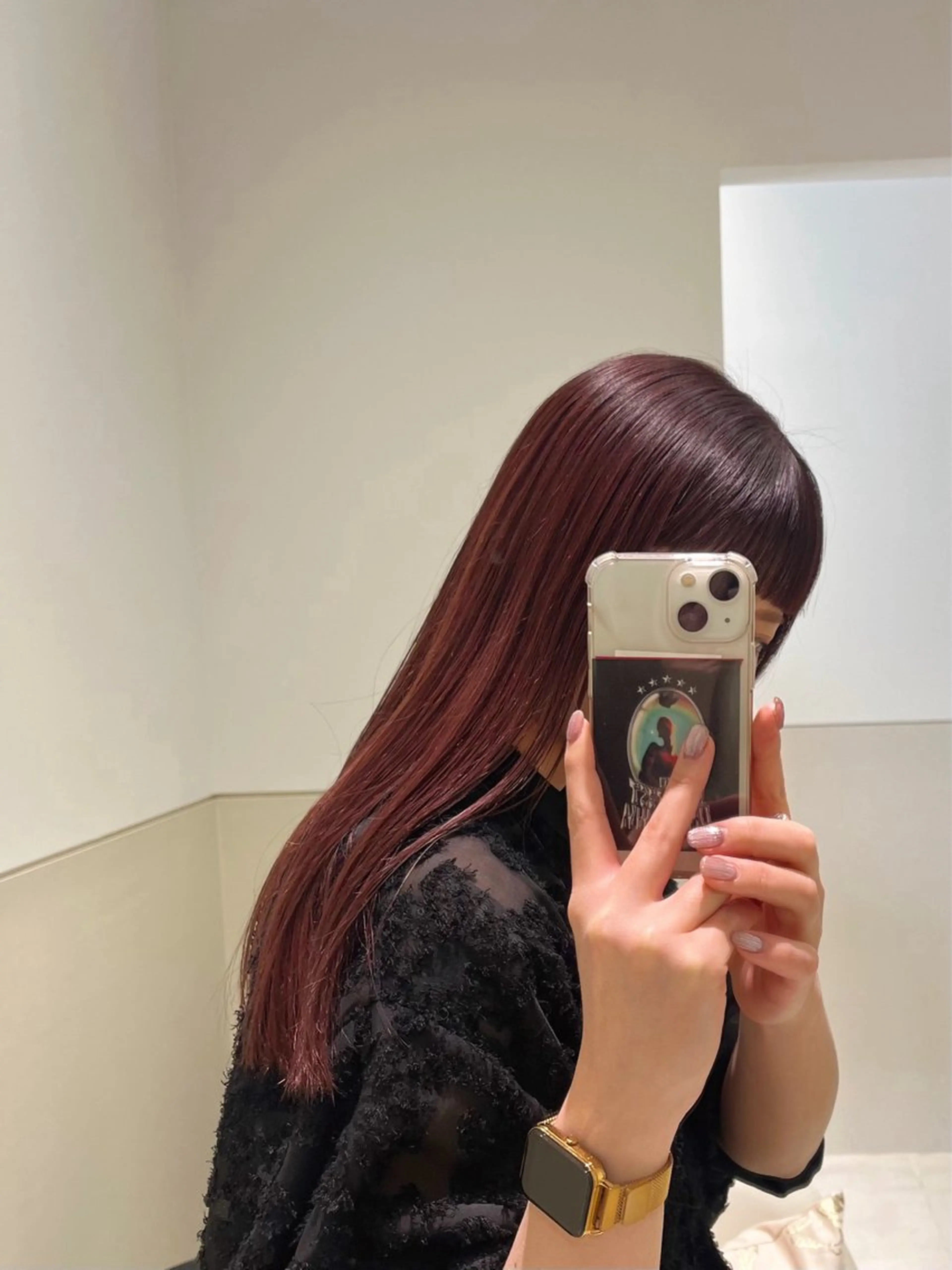 ロング カラー ヘアカラー トリートメント 艶カラー／ 髪質改善／arisaのヘアスタイル