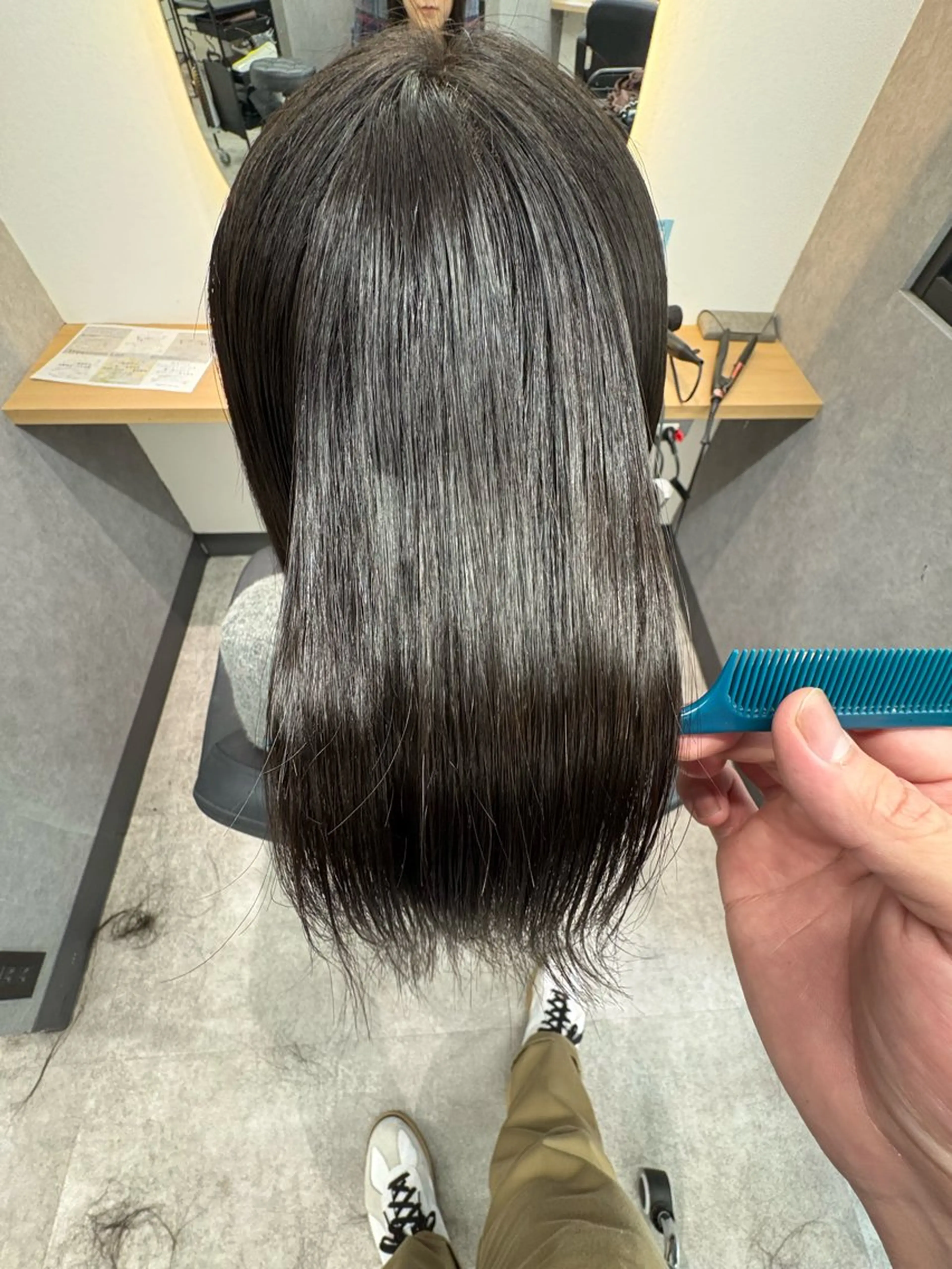 ミディアム 髪質改善 酸性ストレート Ryu✨艶髪 髪質改善ストレート✨のヘアスタイル