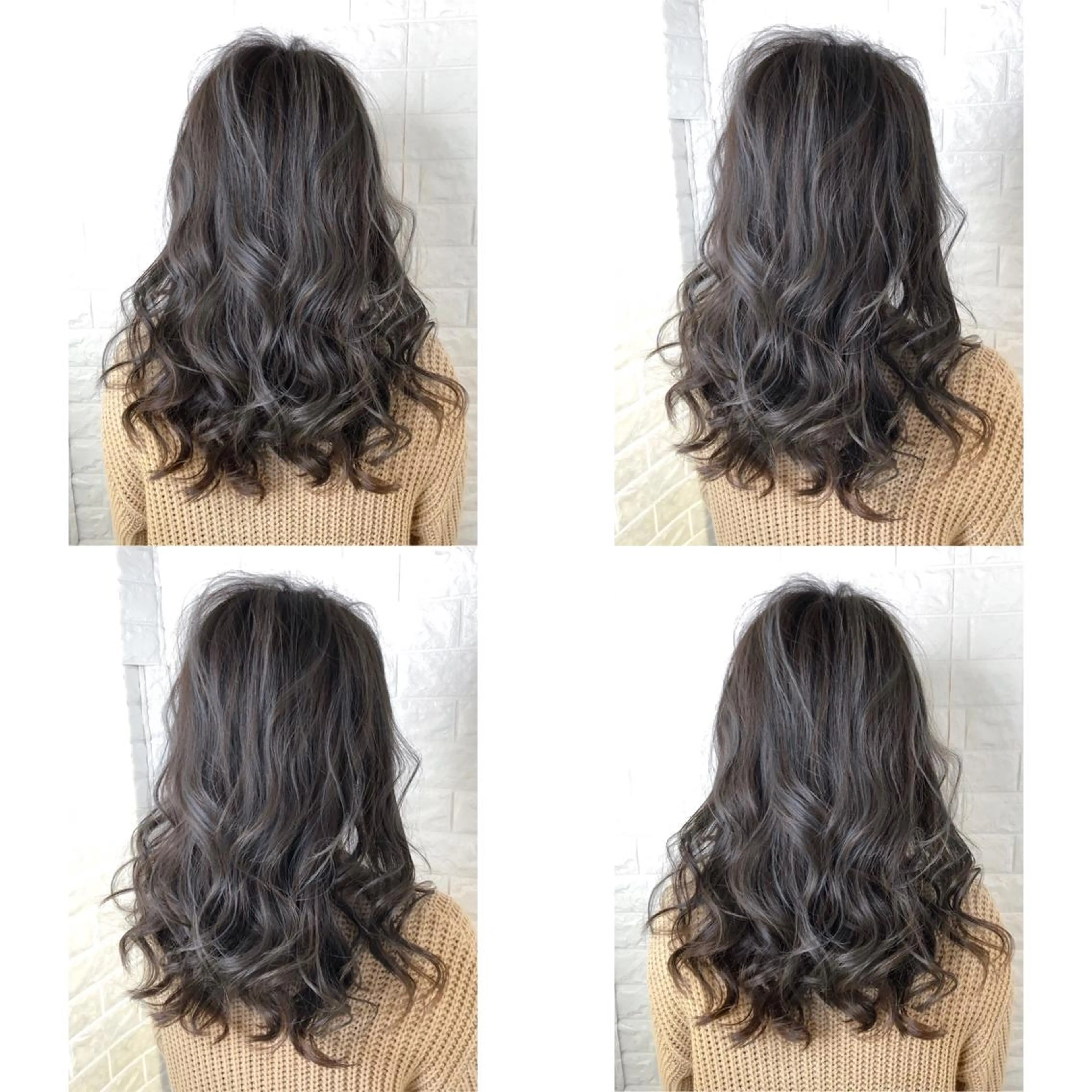 セミロング カラー アッシュ アッシュグレー アッシュグレージュ 透明感カラー グレージュ 髪質改善特化KIZU /艶髪研究（京都）のヘアスタイル