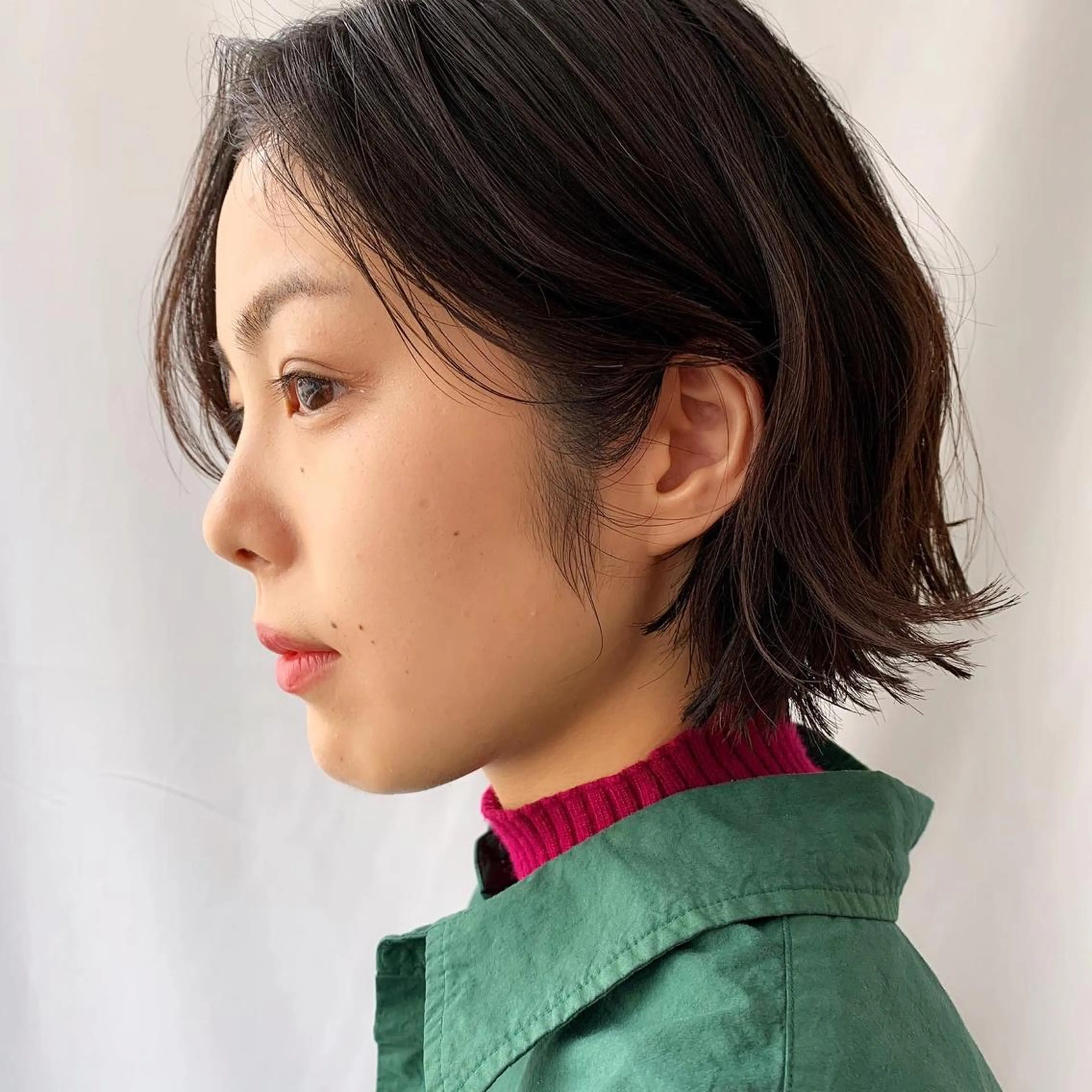 ショート カラー パーマ ボブ 外ハネヘア tension 【テンション】のヘアスタイル