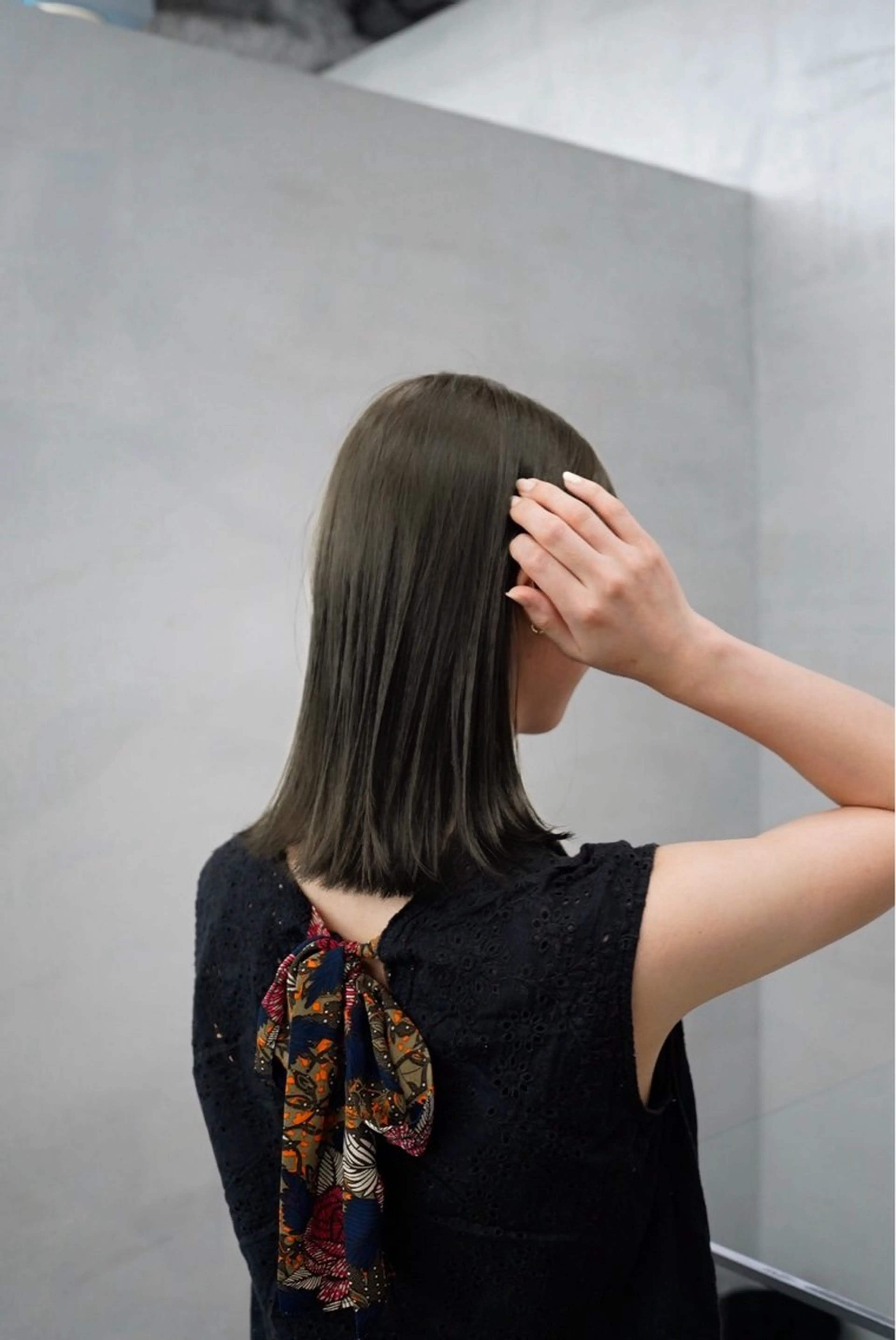 ミディアム カラー 透明感カラー ヘアカラー 小田 美沙紀のヘアスタイル