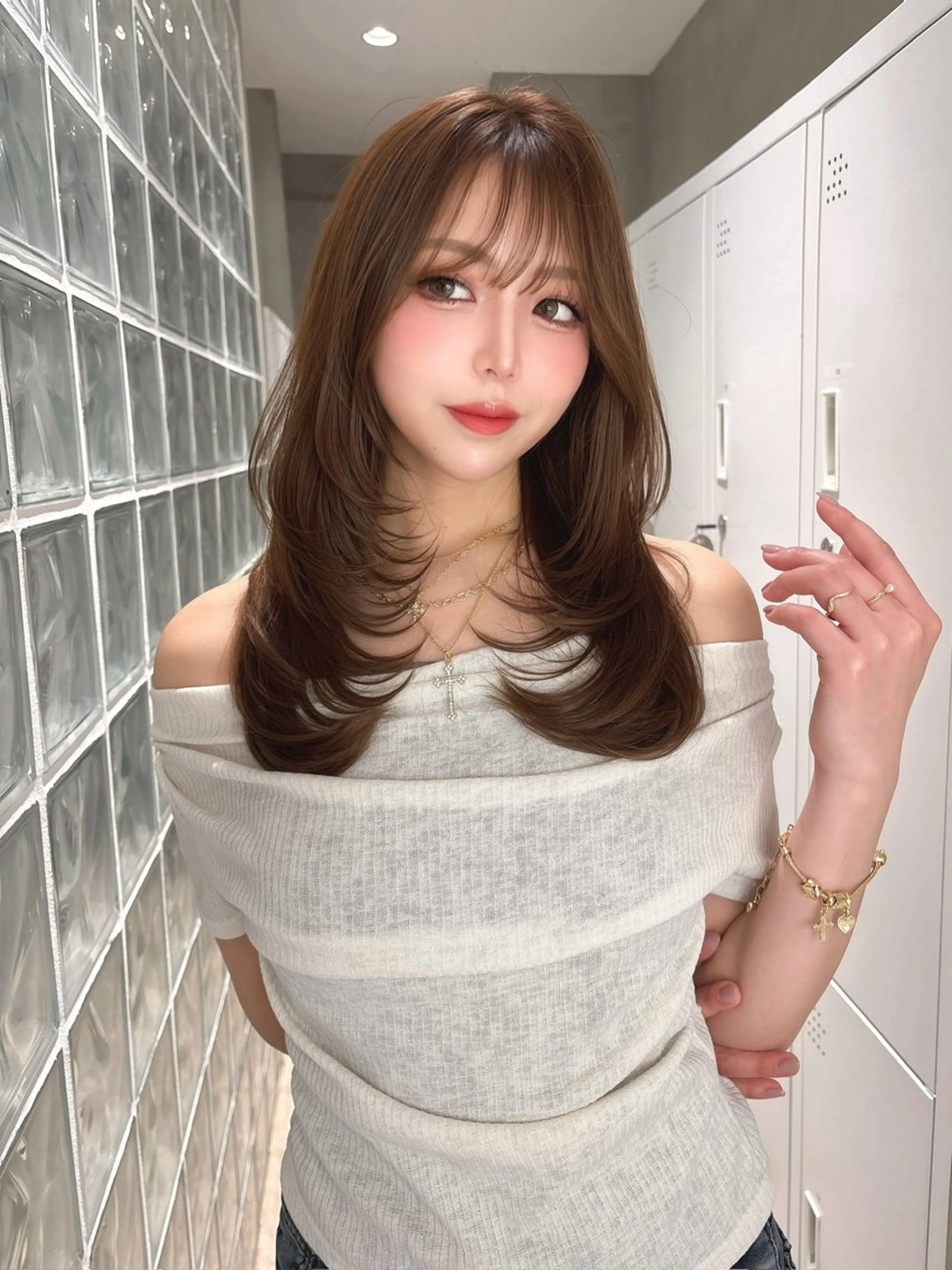 セミロング カット ヘアカラー 美髪縮毛矯正/ 髪質改善/AYARIのヘアスタイル