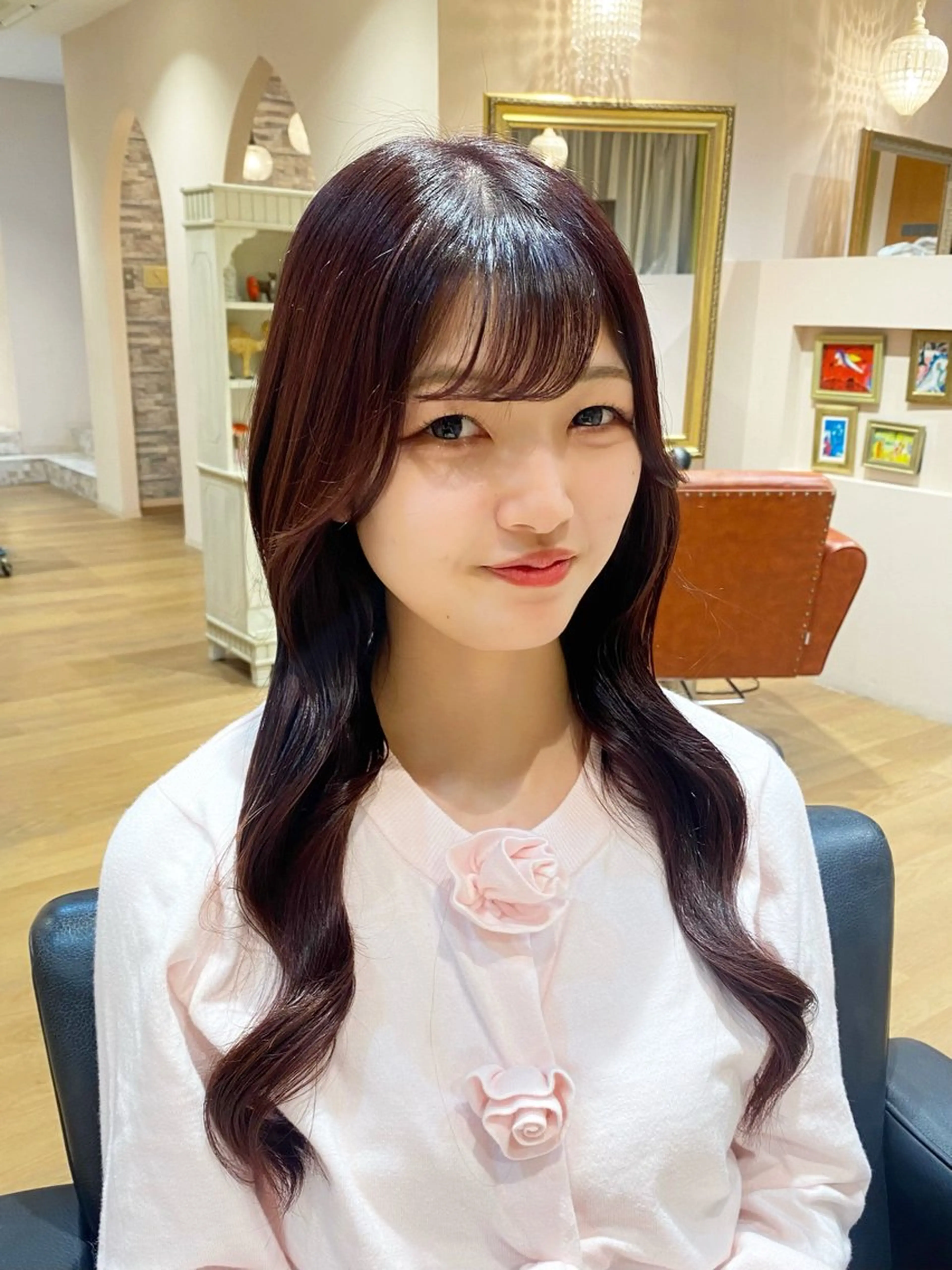 ロング カラー ブリーチ ラベンダーカラー ブリーチなしカラー ピンクカラー ピンクラベンダー ヘアカラー トリートメント asuka‪‪‎🤍 Lita 1Fのヘアスタイル