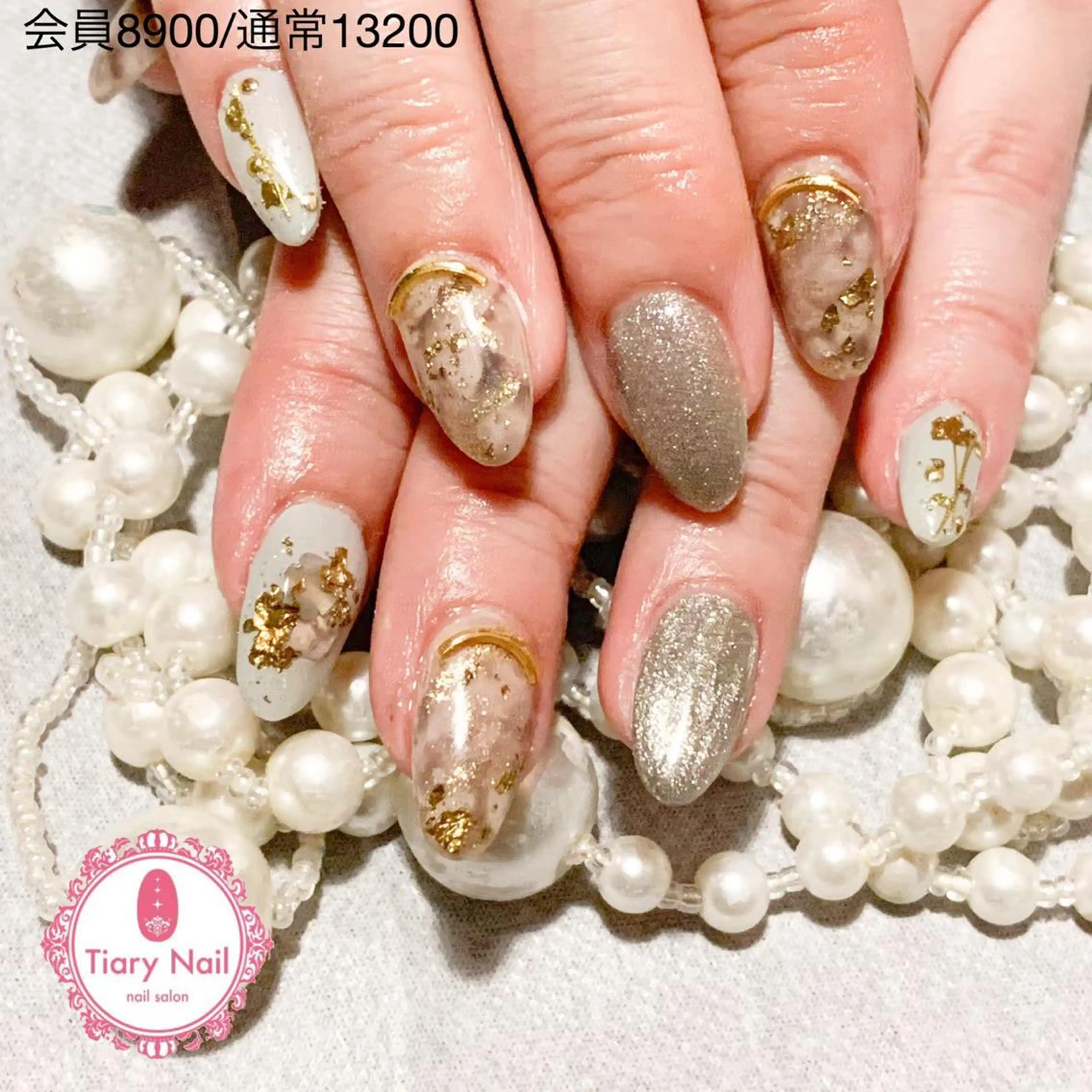 ネイル 💗🪽Tiary Nail🪽💗のネイルデザイン