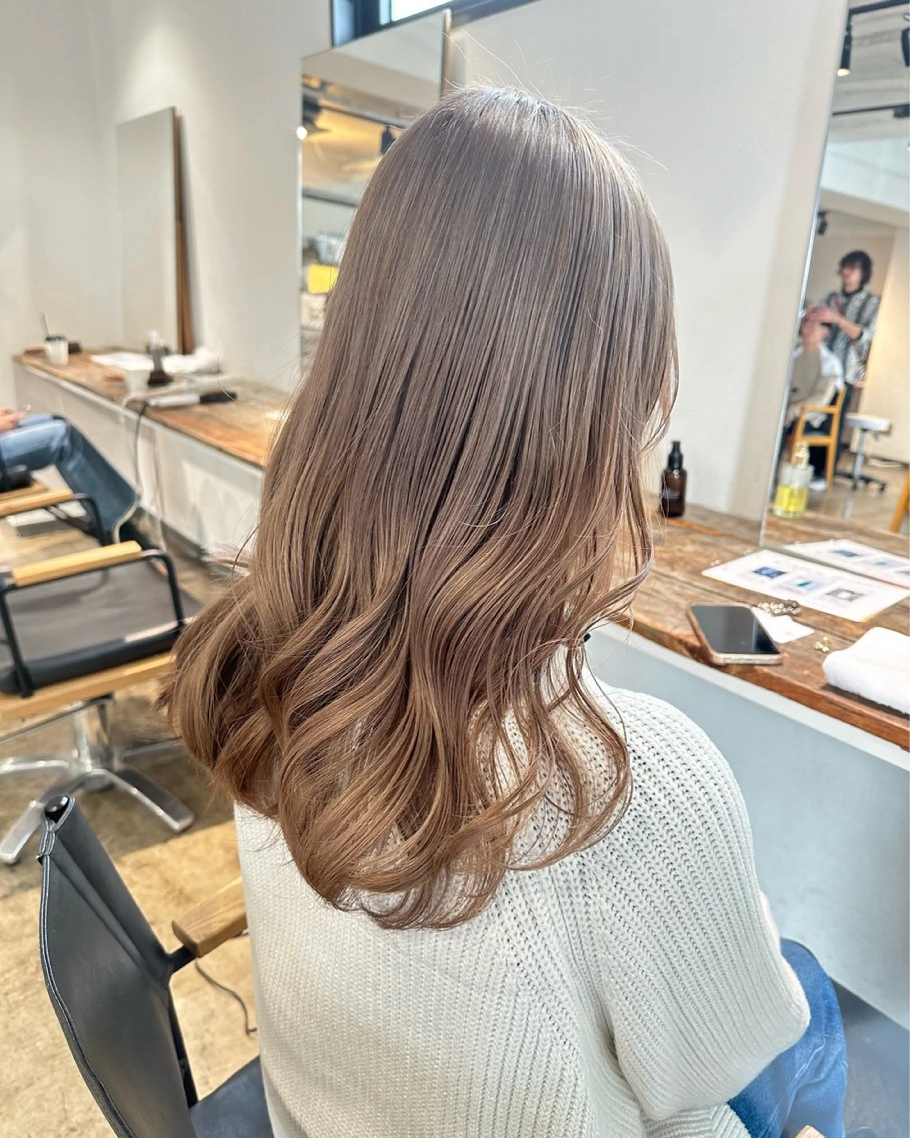 セミロング カラー ヘアカラー トリートメント ヘアセット ✨艶ブリーチカラー ✨四ノ宮裕己のヘアスタイル
