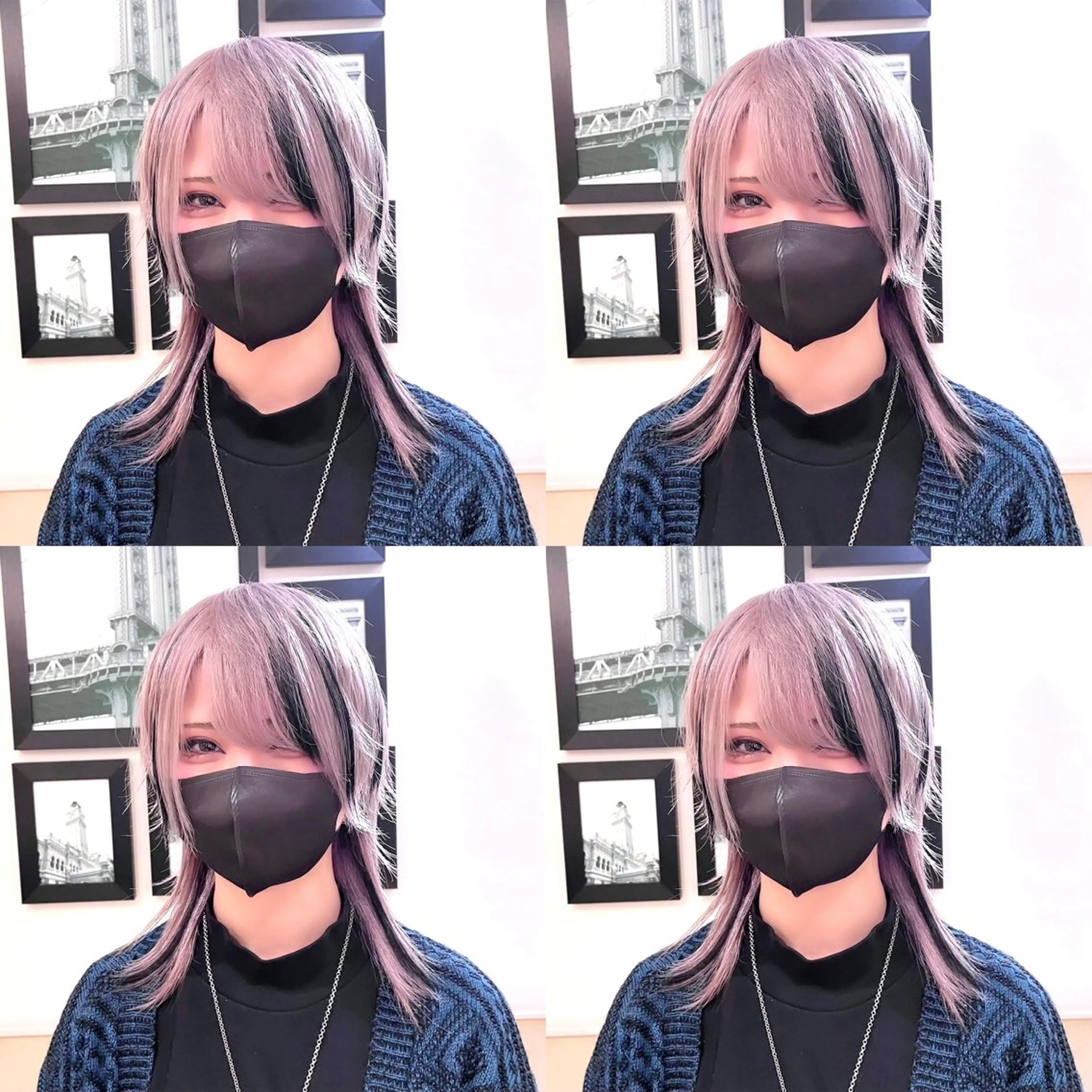 ミディアム カラー ベージュカラー ピンクカラー ホワイトベージュ エクステ 🌟トップデザイナー 高橋🌟のヘアスタイル