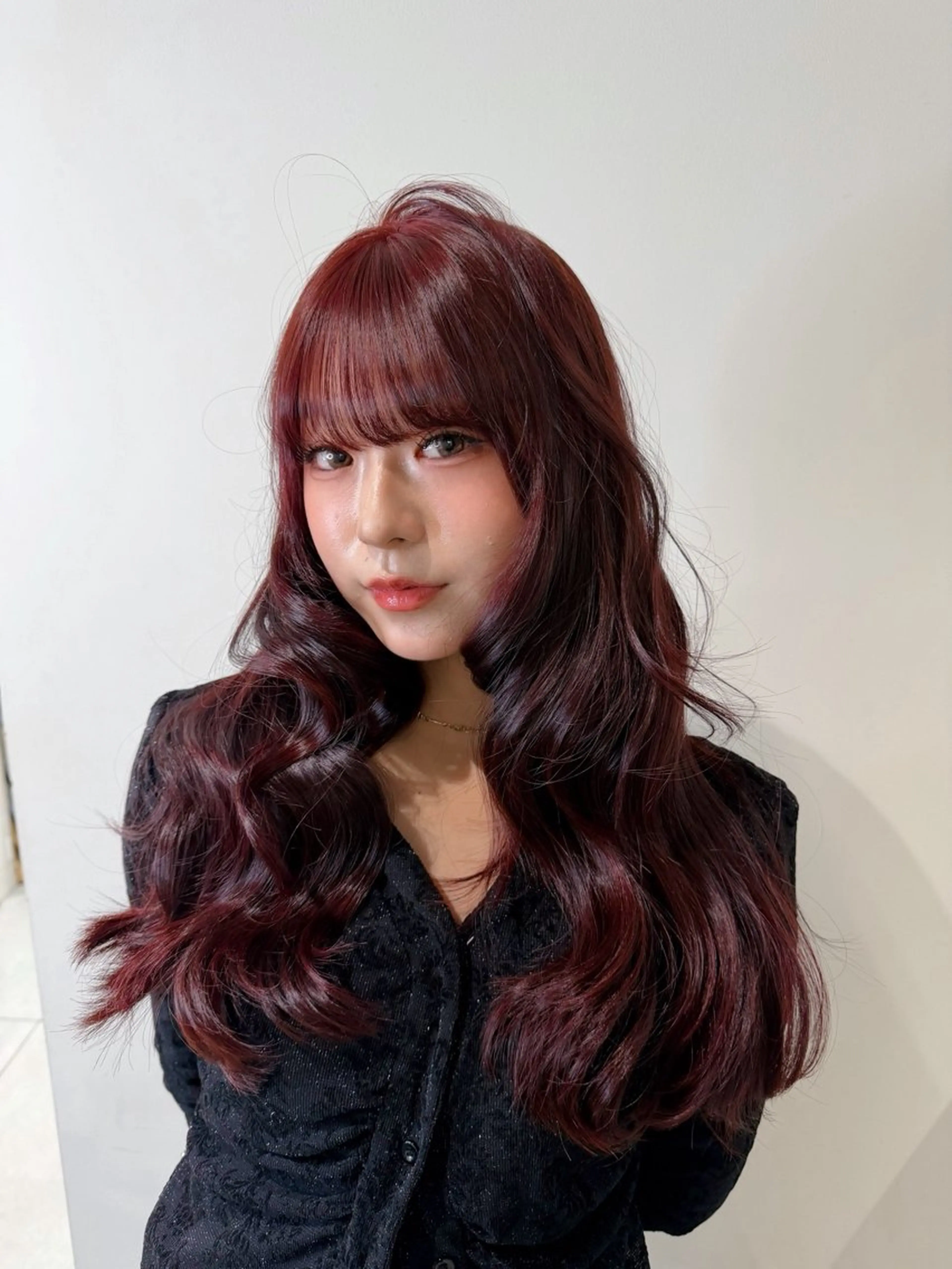 カラー 🤍韓国ワンホンヘア ayaha🤍のヘアスタイル