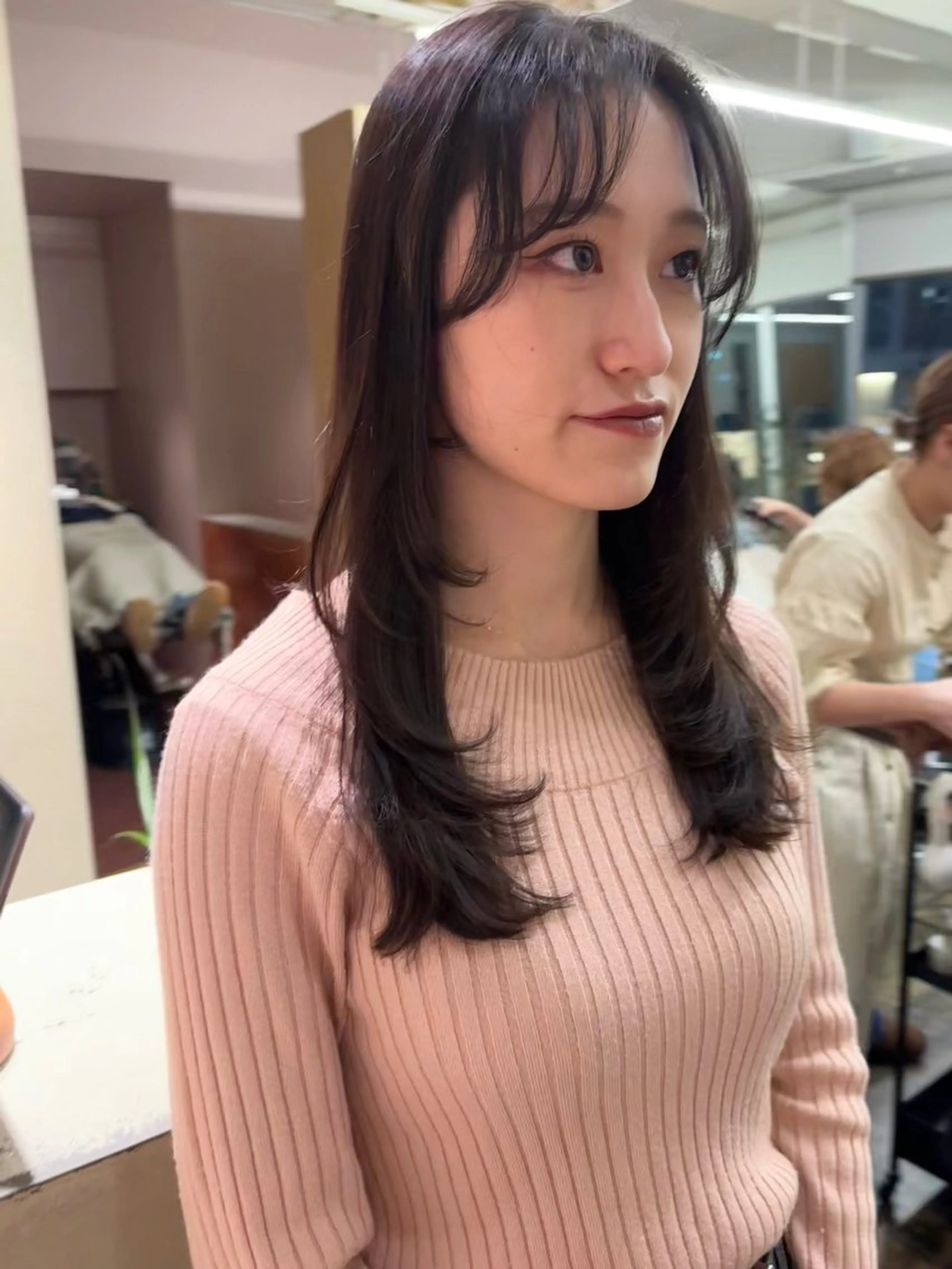 ロング カラー 顔周りカット レイヤーカット カット ヘアカラー トリートメント 美空🐇 レイヤー / 透明感カラー🩰のヘアスタイル