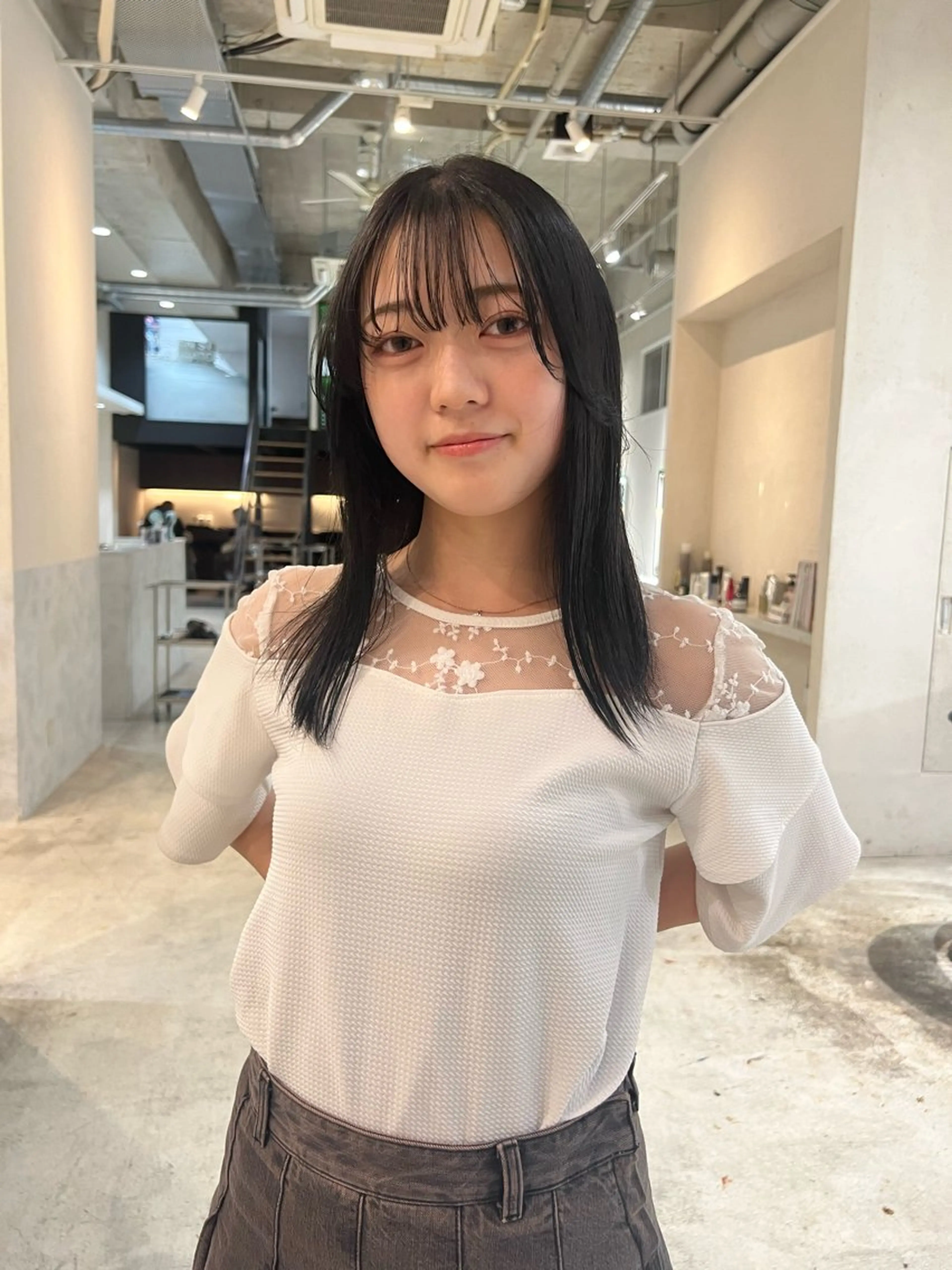 セミロング 名古屋/落ちる黒 黒染め落としのヘアスタイル