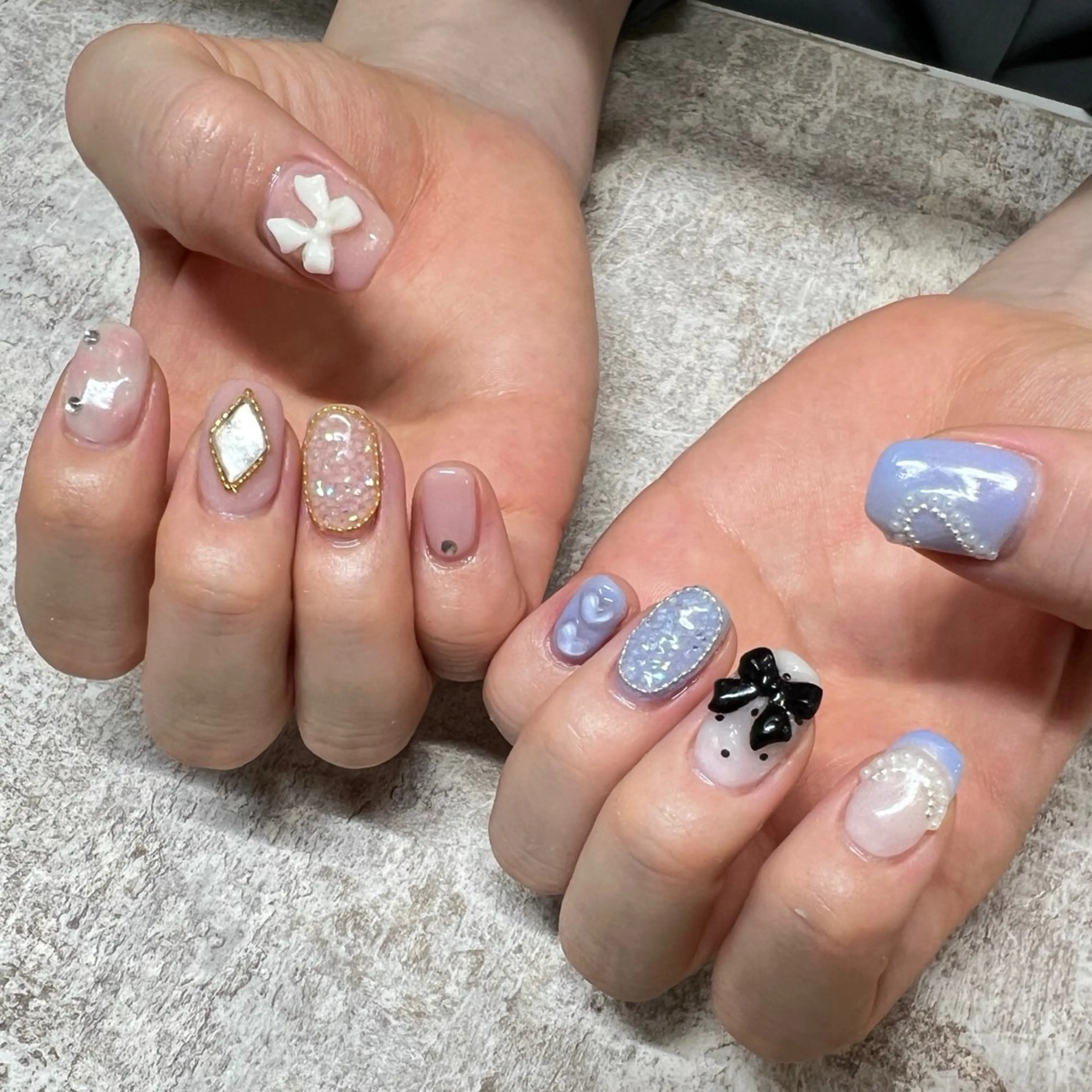 ネイル アートネイル 持ち込み ルミエナ銀座 KATAOKAのネイルデザイン