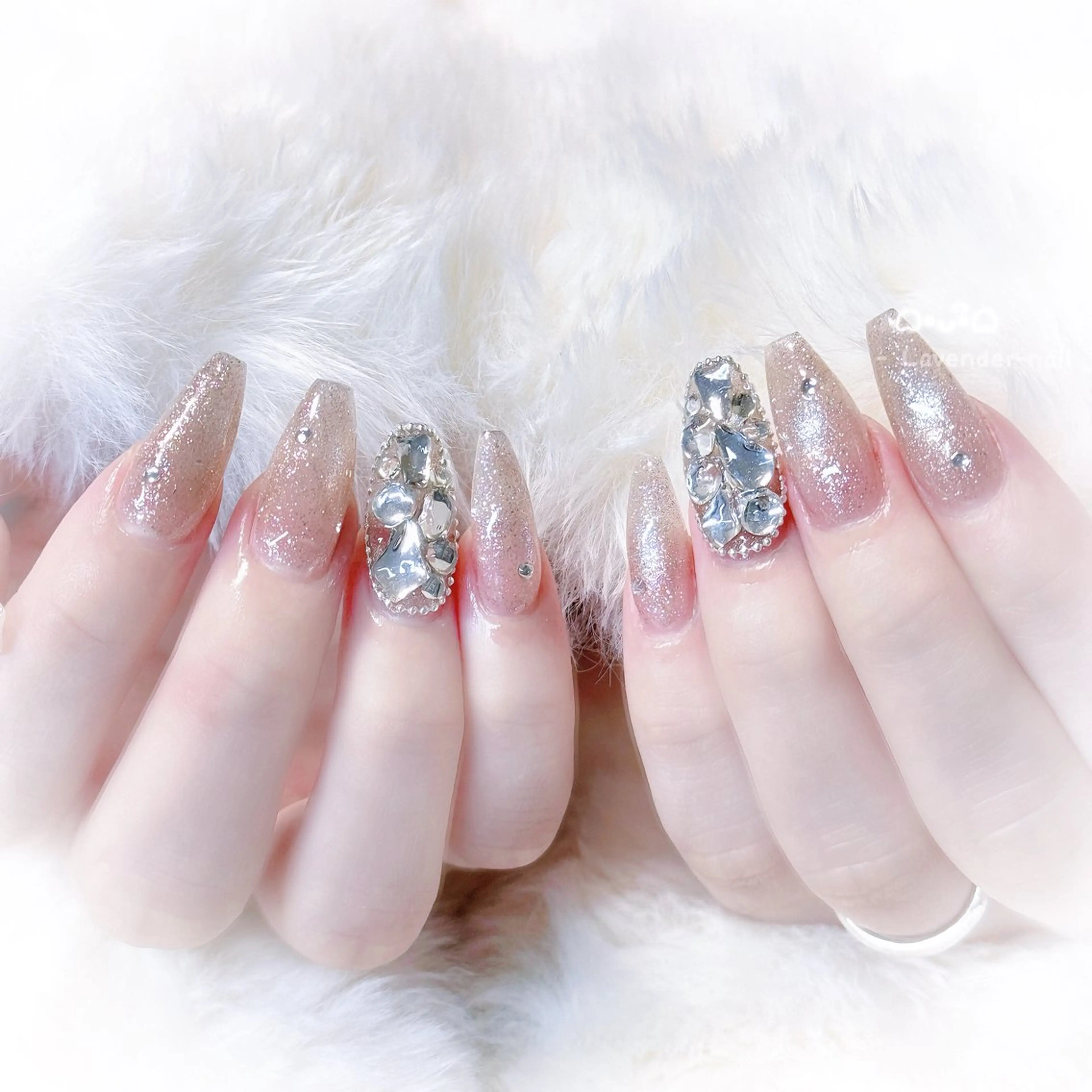 ネイル ハンドネイル Lavender nail·中島公園のネイルデザイン