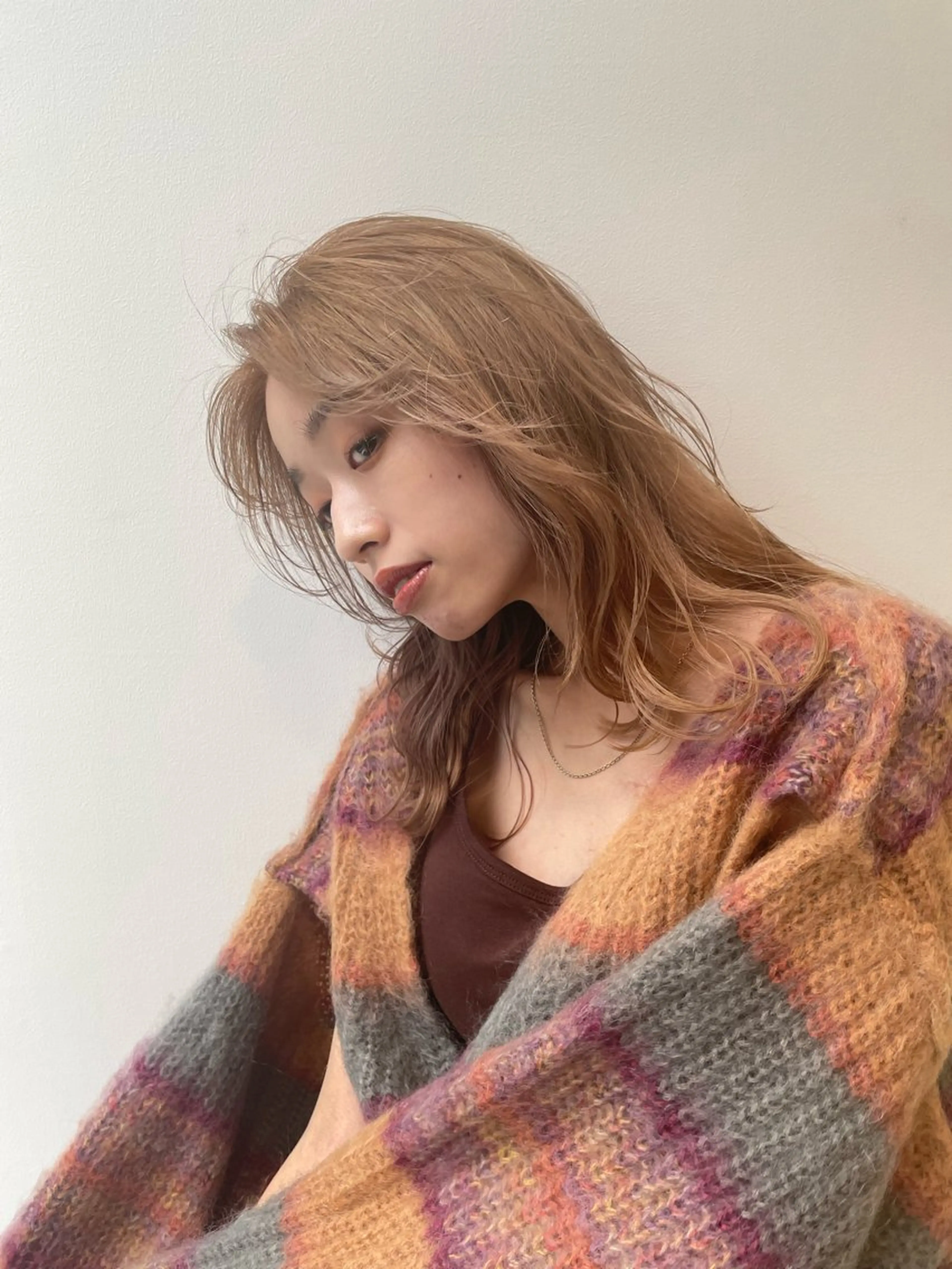 ミディアム 難波 晃助のヘアスタイル