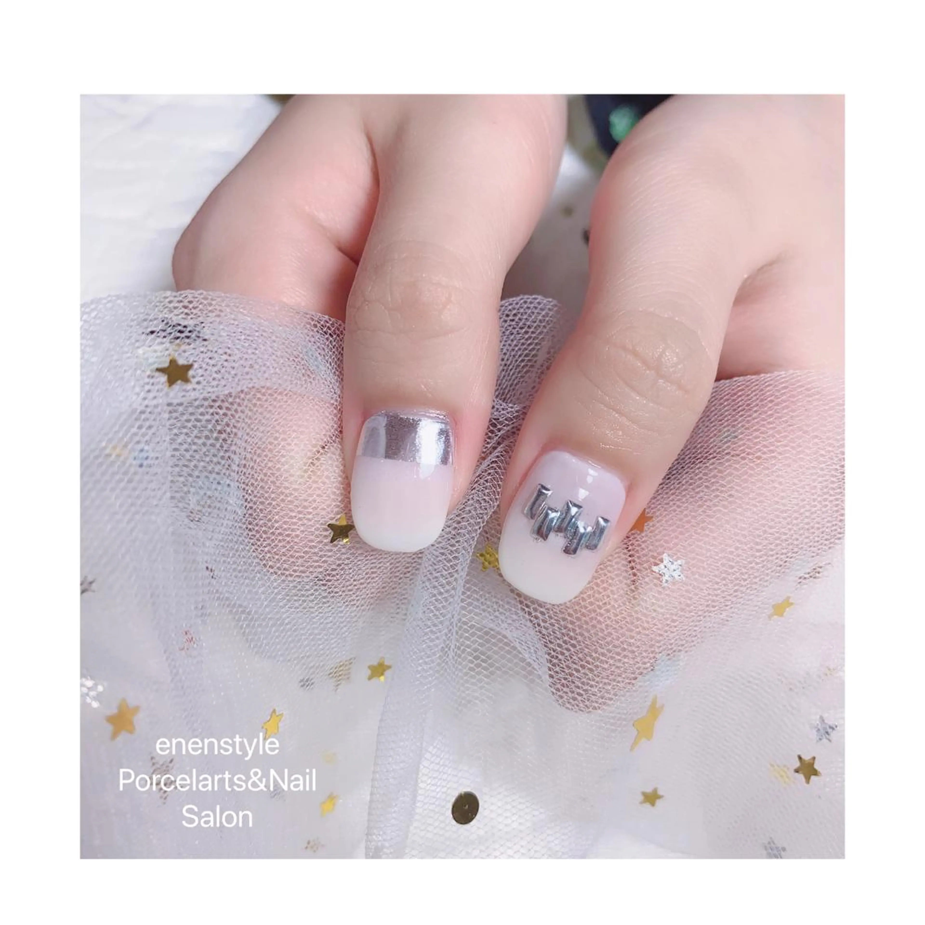ミディアム ネイル ハンドネイル 👑enen style👑のネイルデザイン