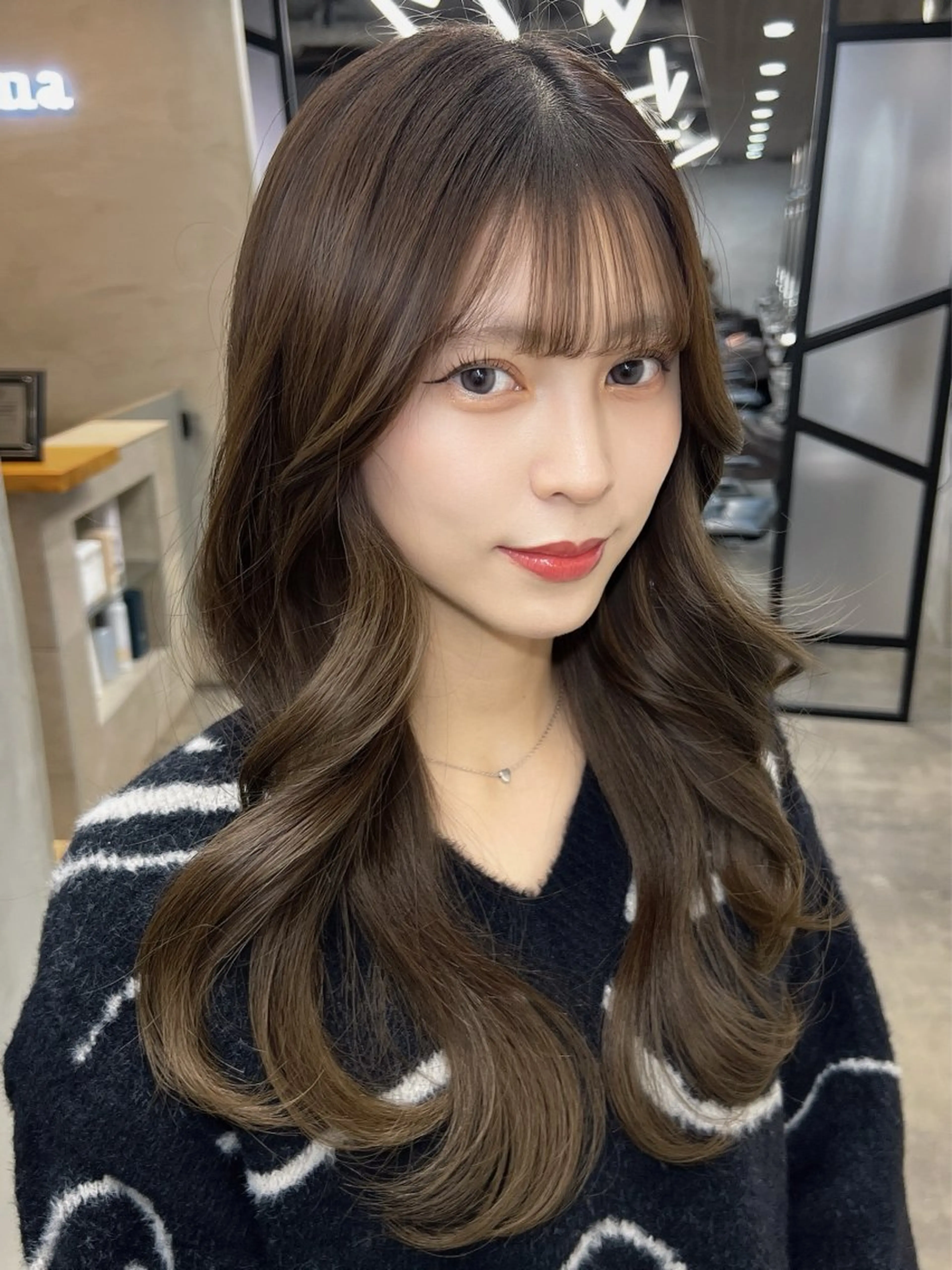 🌟カットなし🌟艶カラー＋ミルボン3stepトリートメントの写真