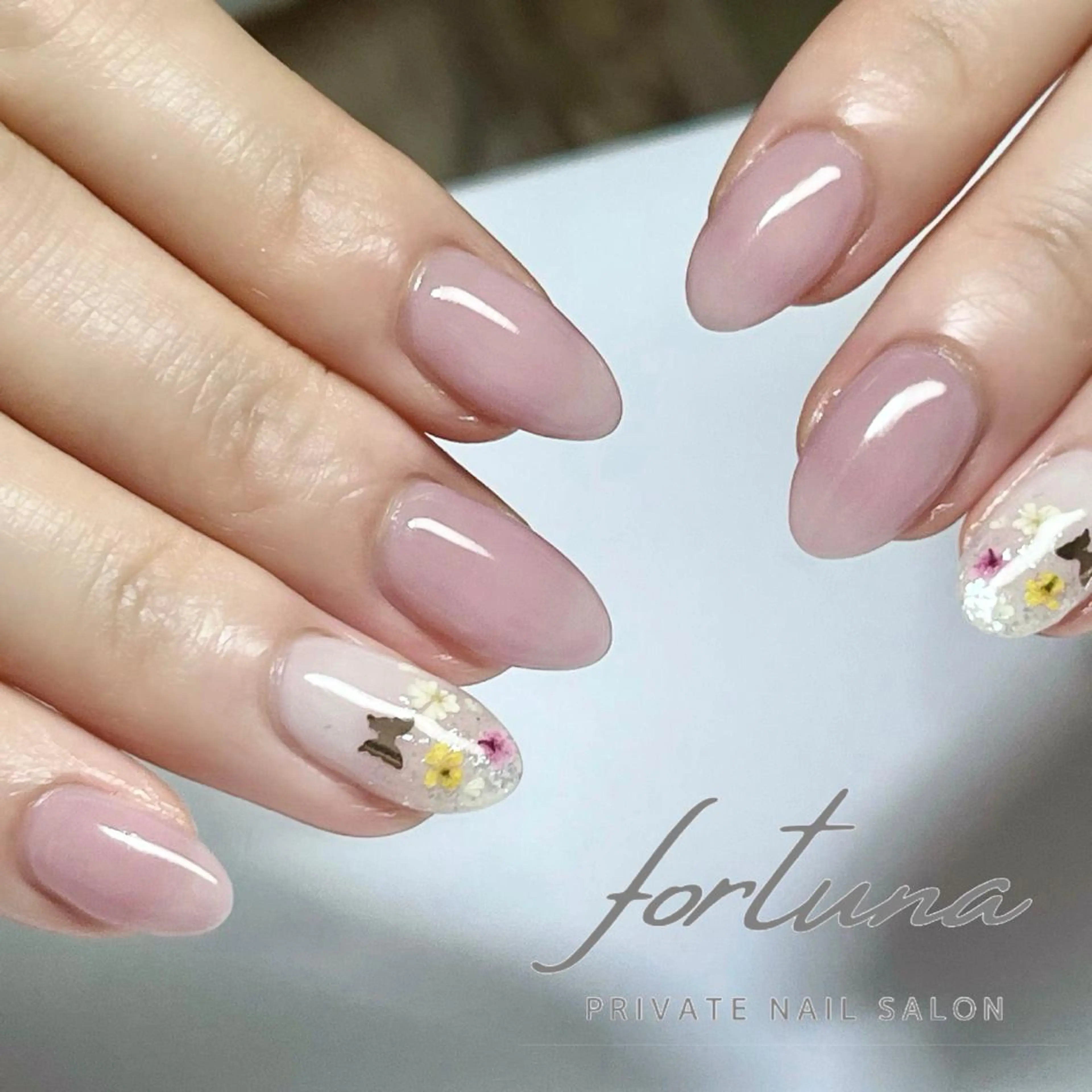 ネイル フラワーネイル ハンドネイル fortuna 武藤裕美のネイルデザイン
