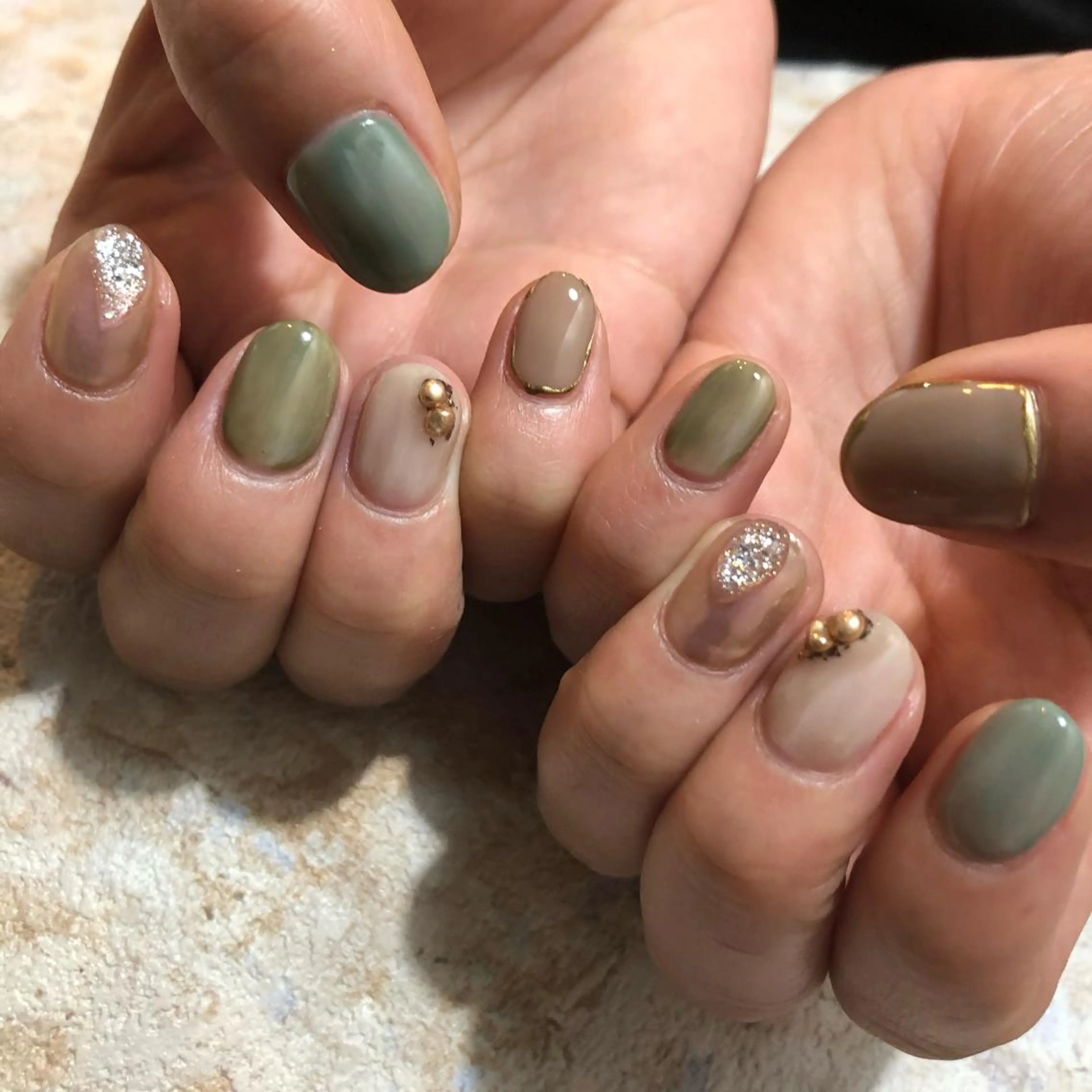 ネイル ハンドネイル umber 三茶1分のネイルデザイン