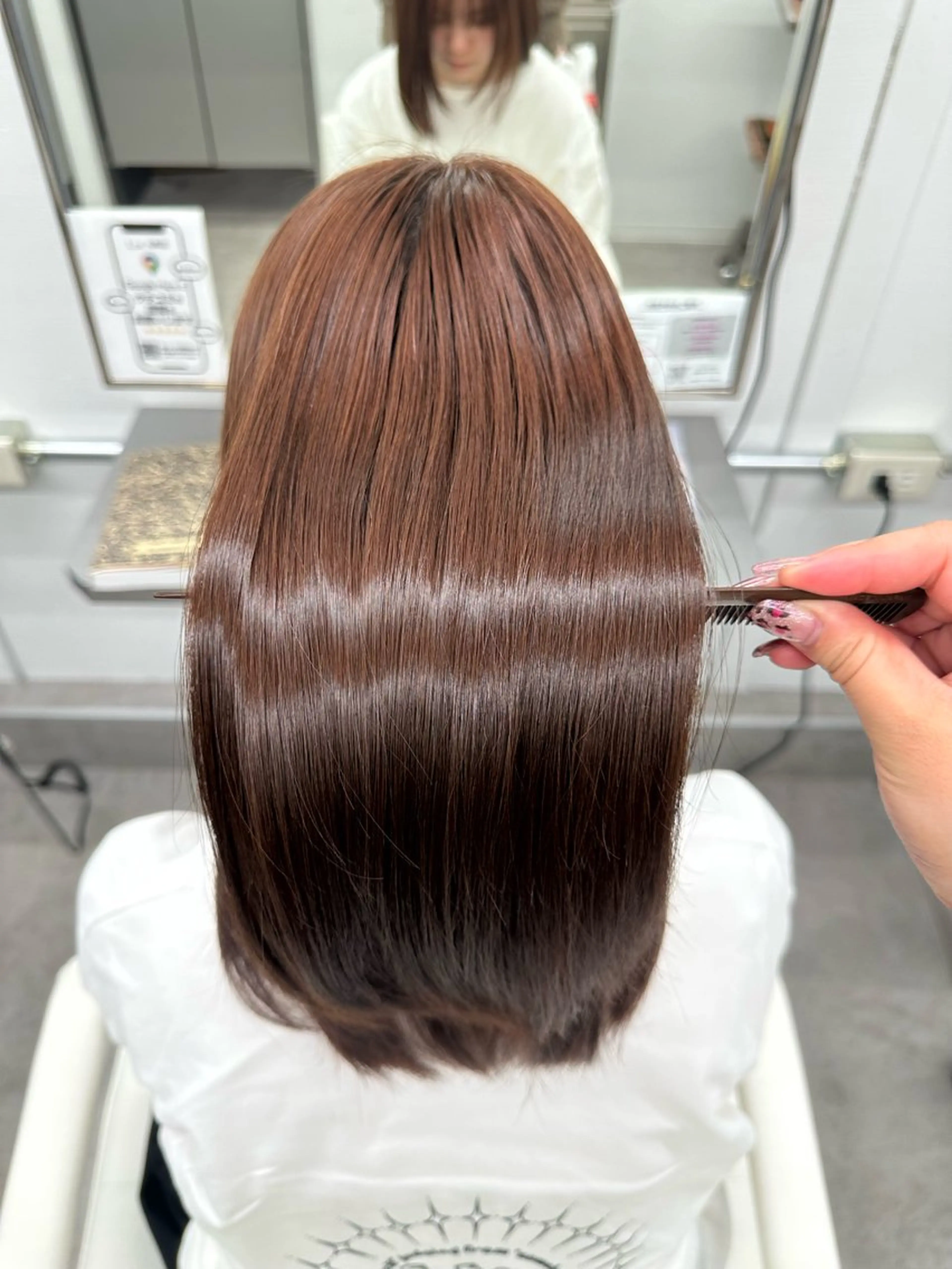 セミロング カラー ブラウンカラー ピンクカラー ピンクブラウン 🌟モデル募集 /さら🩷のヘアスタイル