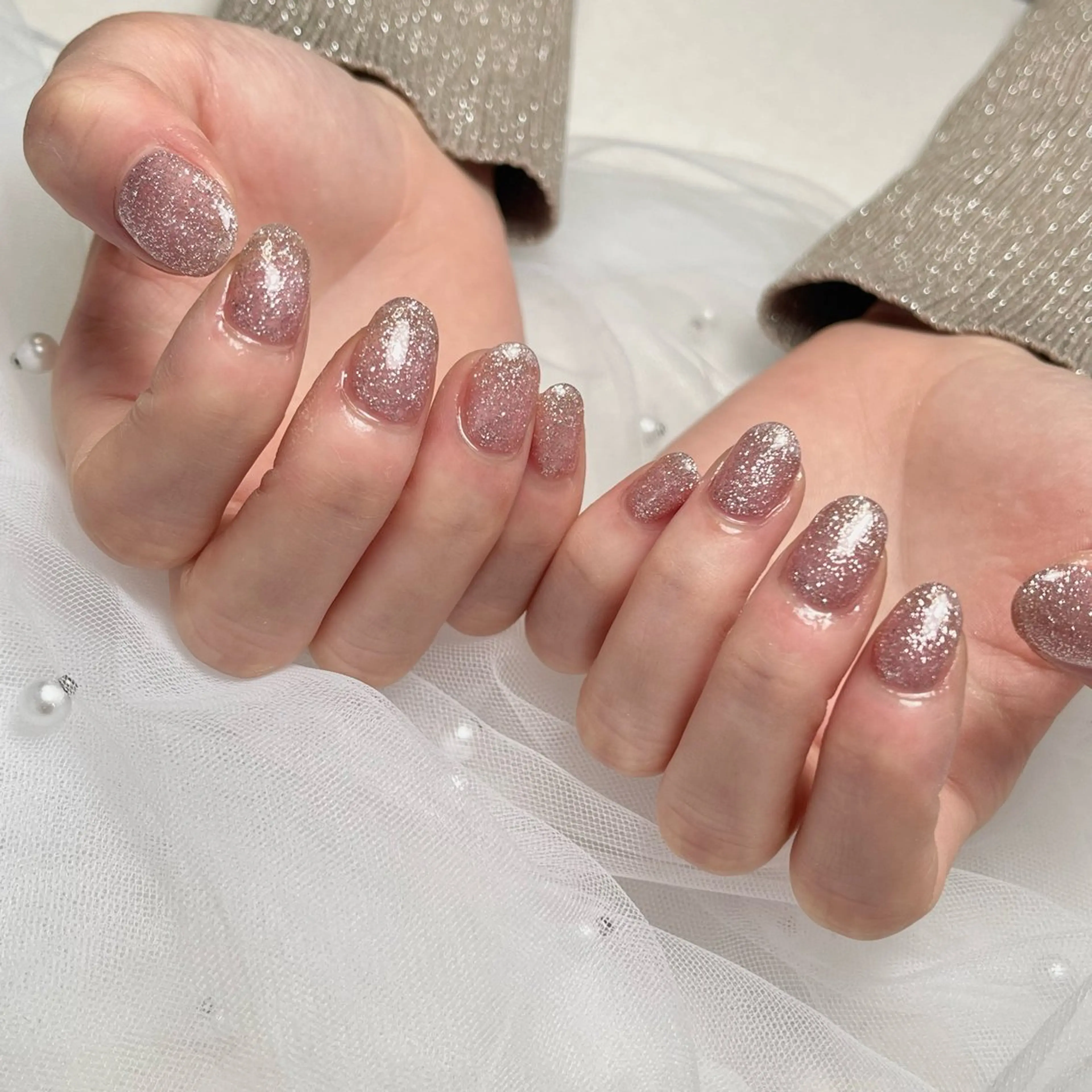 ネイル フラッシュネイル 韓国ネイル マグネットネイル ワンカラーネイル シンプルネイル ハンドネイル RE SALONのネイルデザイン