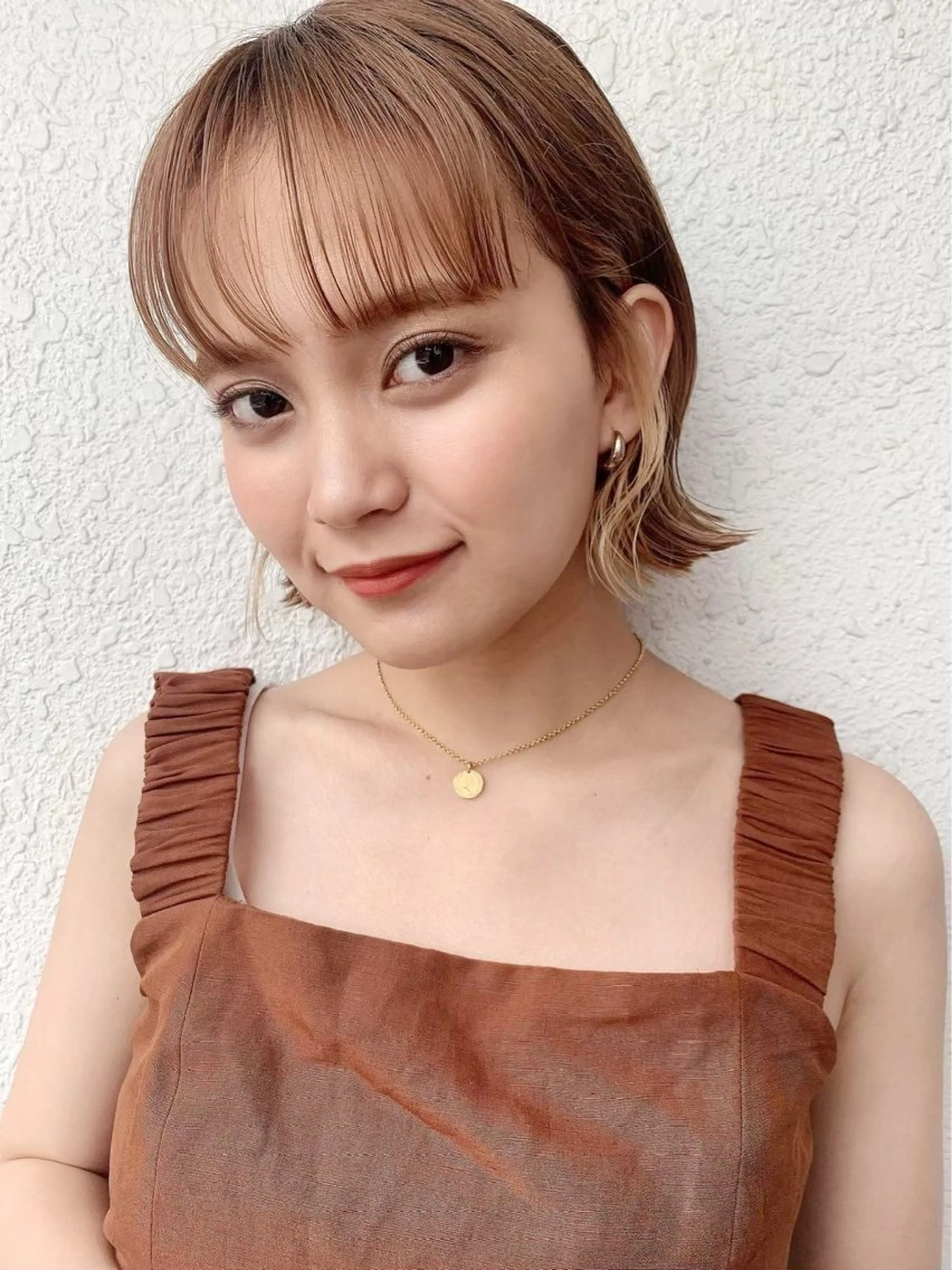 ミディアム カット ヘアカラー トリートメント Hello by Sea所属・レイヤー/艶髪/ボブ /くびれ/伊藤　勇司のヘアスタイル