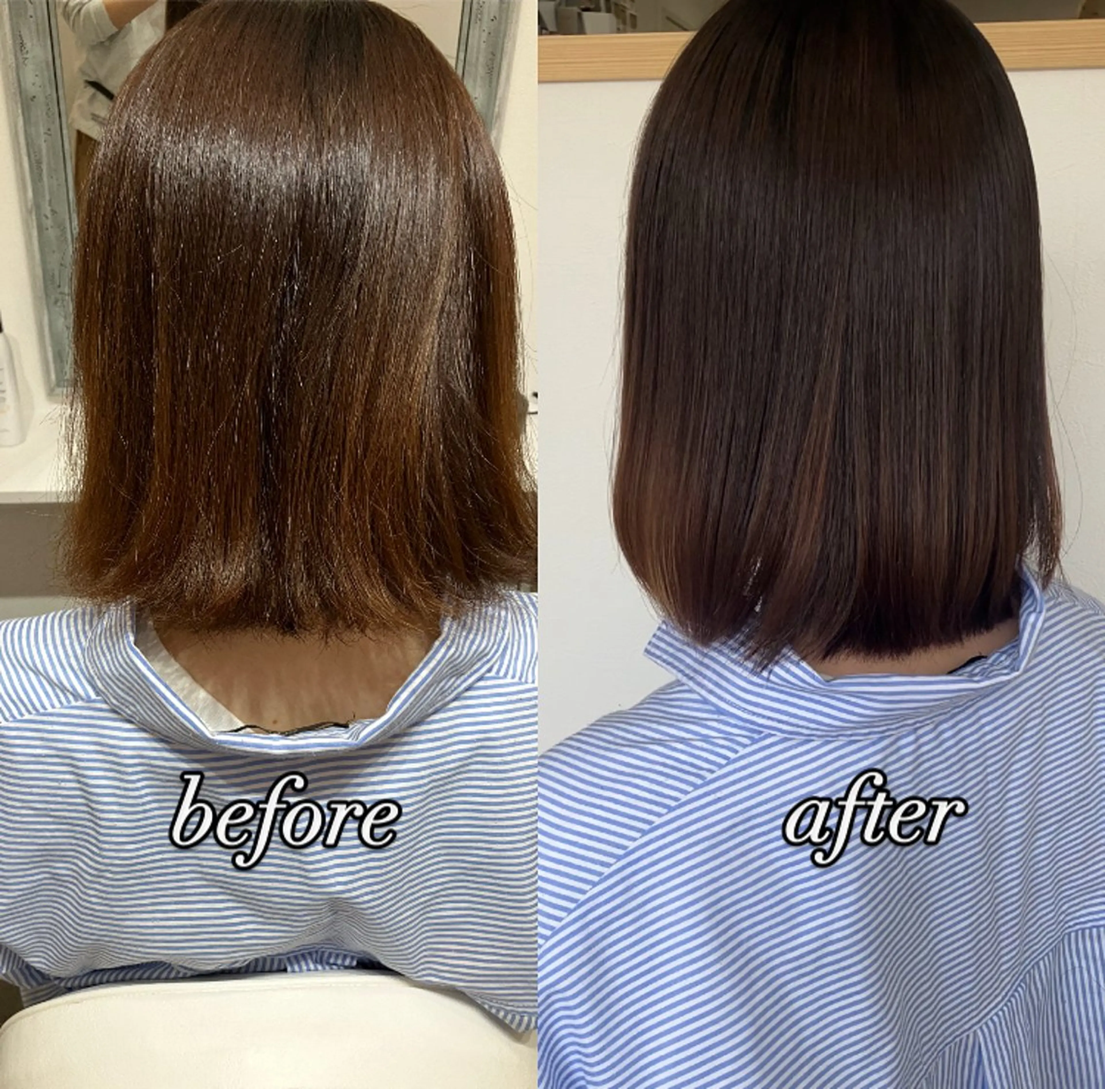ミディアム 縮毛矯正 髪質改善 moriのヘアスタイル