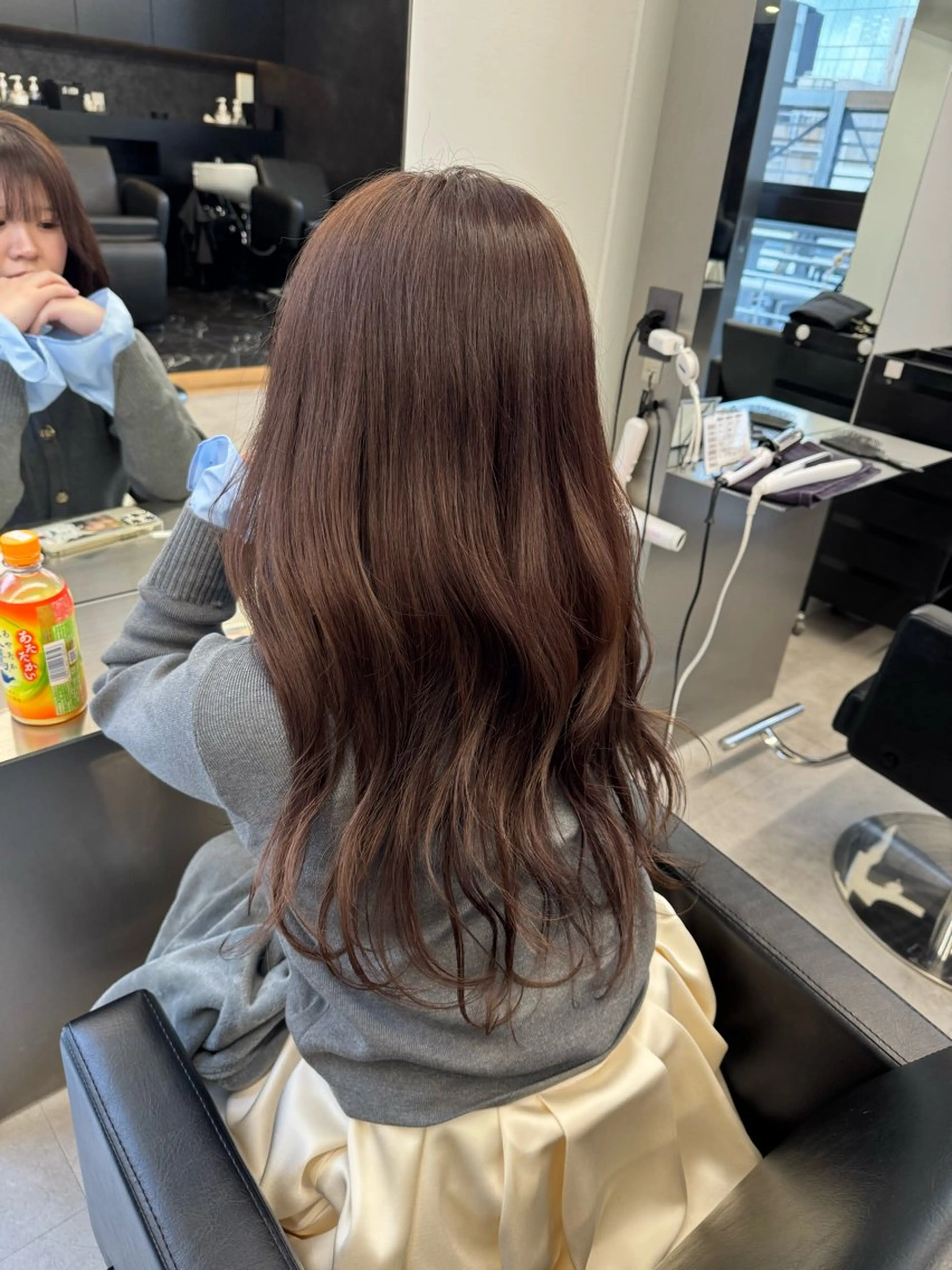 ロング カラー ブリーチ ブラウンカラー マロンブラウン ブリーチなしカラー ボブ ヘアカラー エクステ ハイトーン/エクステ /韓国ヘアKENTAのヘアスタイル