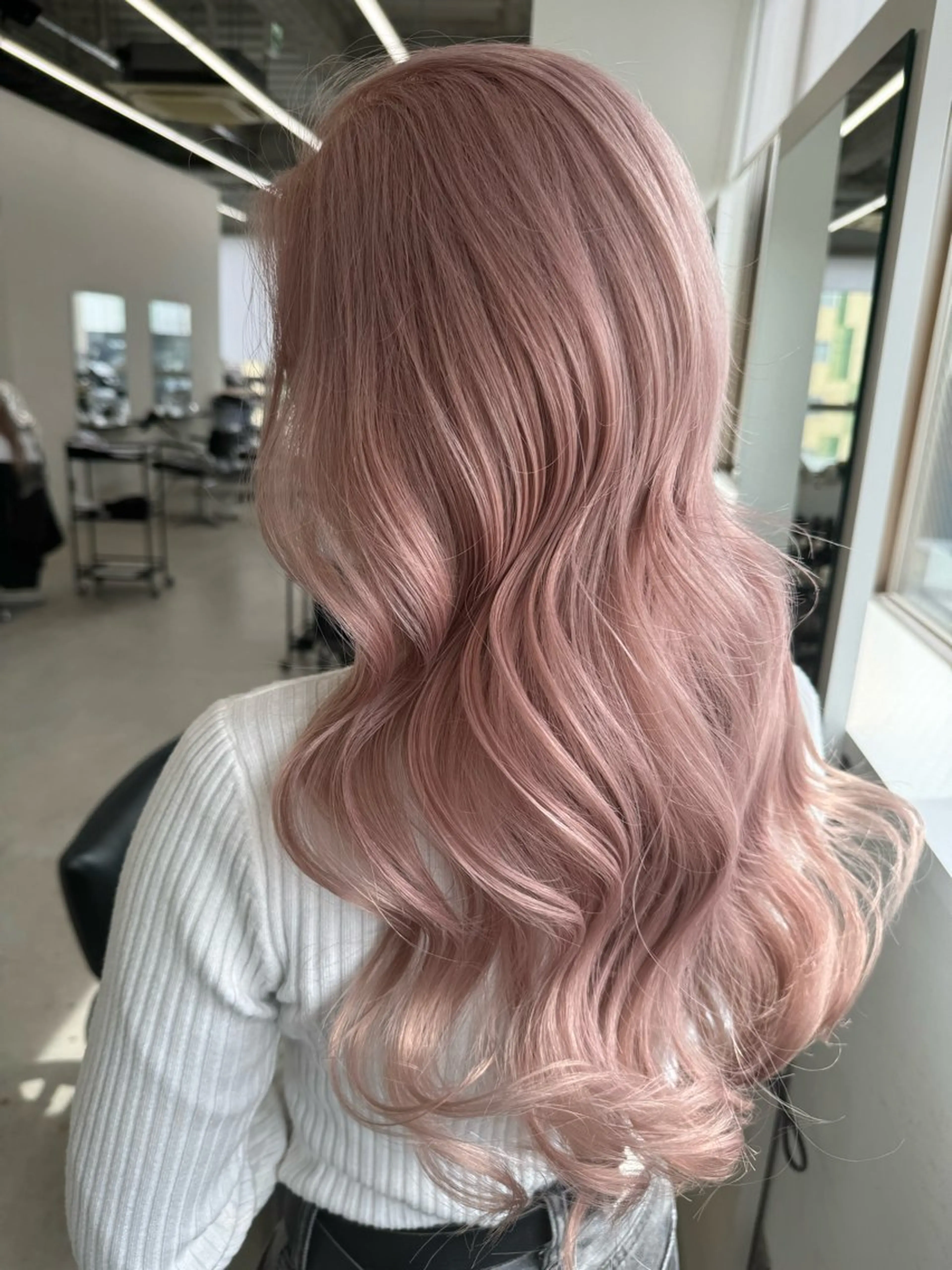 ロング カラー ブリーチ ケアブリーチ ロング トリートメント ヘアカラー ブリーチ/ハイトーン 名古屋栄/SHIONのヘアスタイル