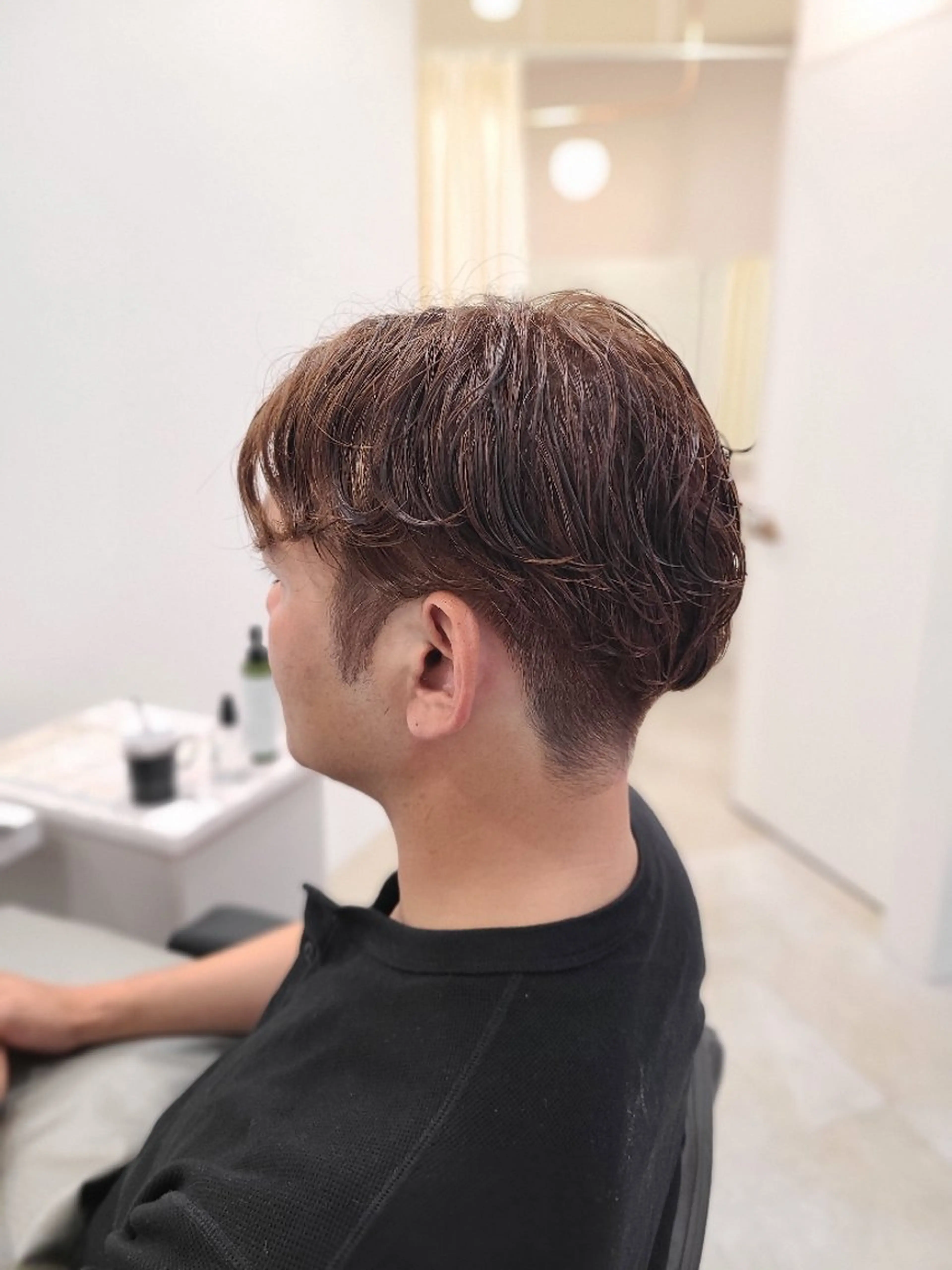 ショート パーマ メンズ メンズパーマ ニュアンスパーマ カット パーマ 桐島 令奈のヘアスタイル