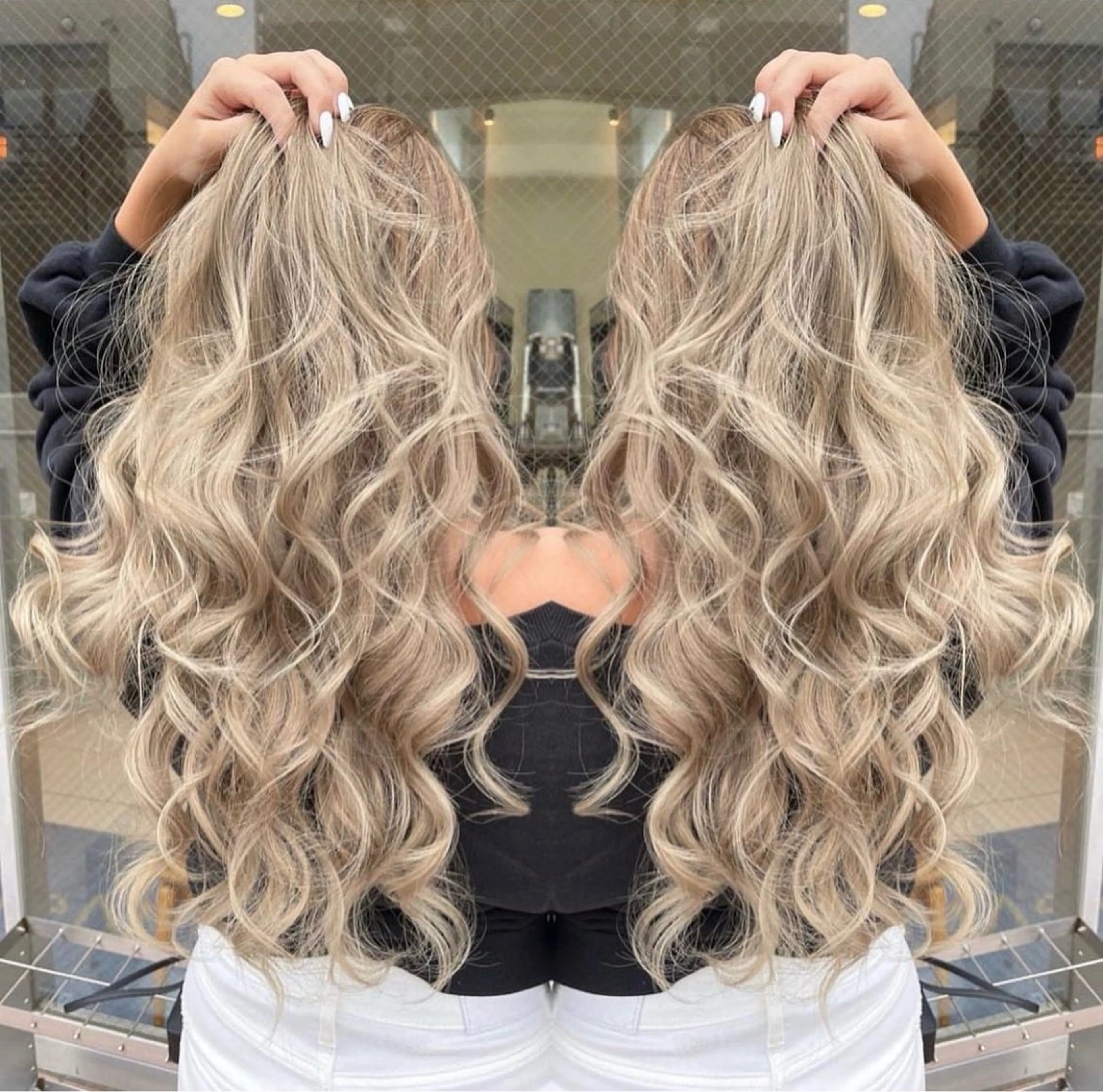 ロング カラー ベージュカラー セピアベージュ ギャル/grow渋谷 🌺Non👶🏾のヘアスタイル