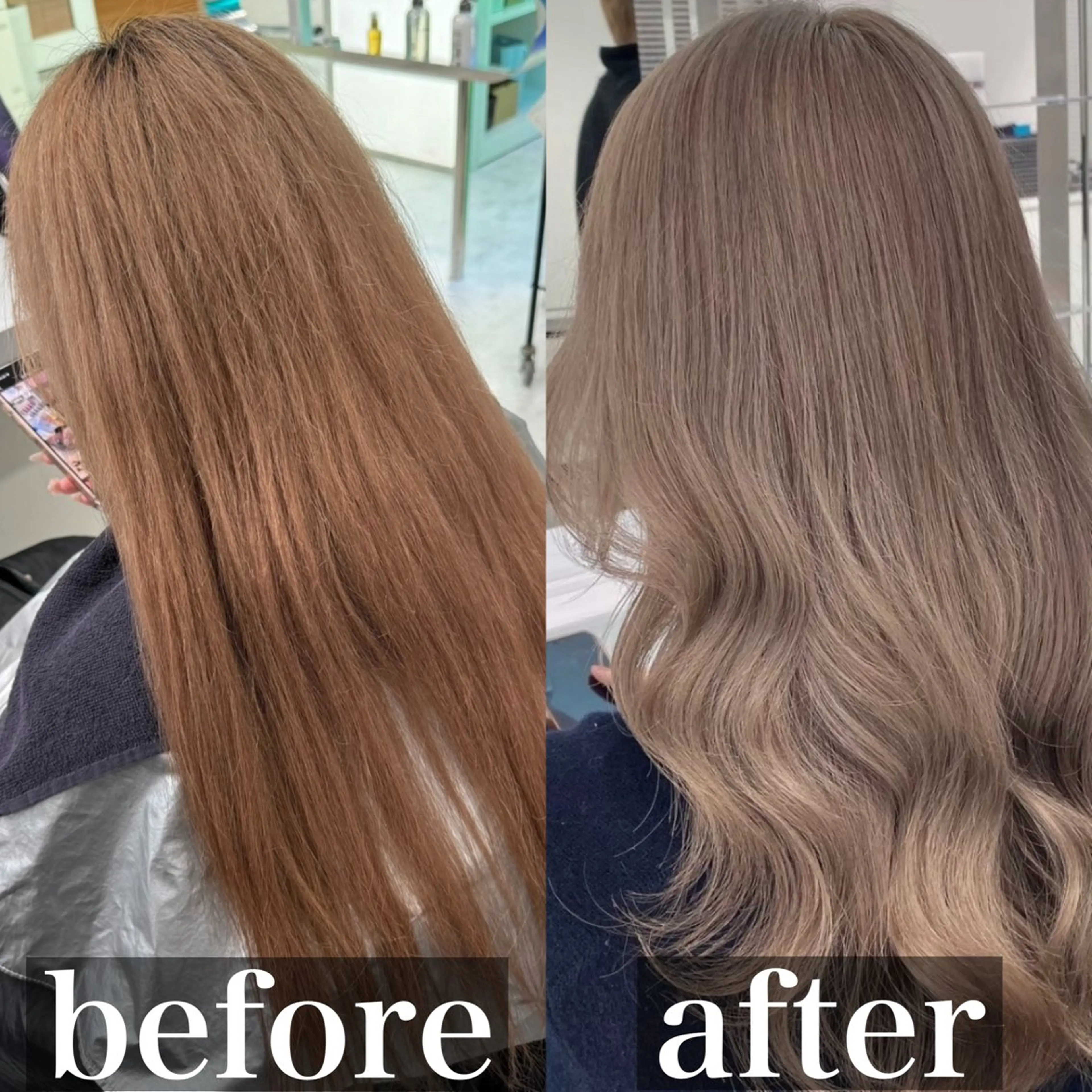 カラー 🫧モテる💗ダメー ジレスハイトーン🫧のヘアスタイル