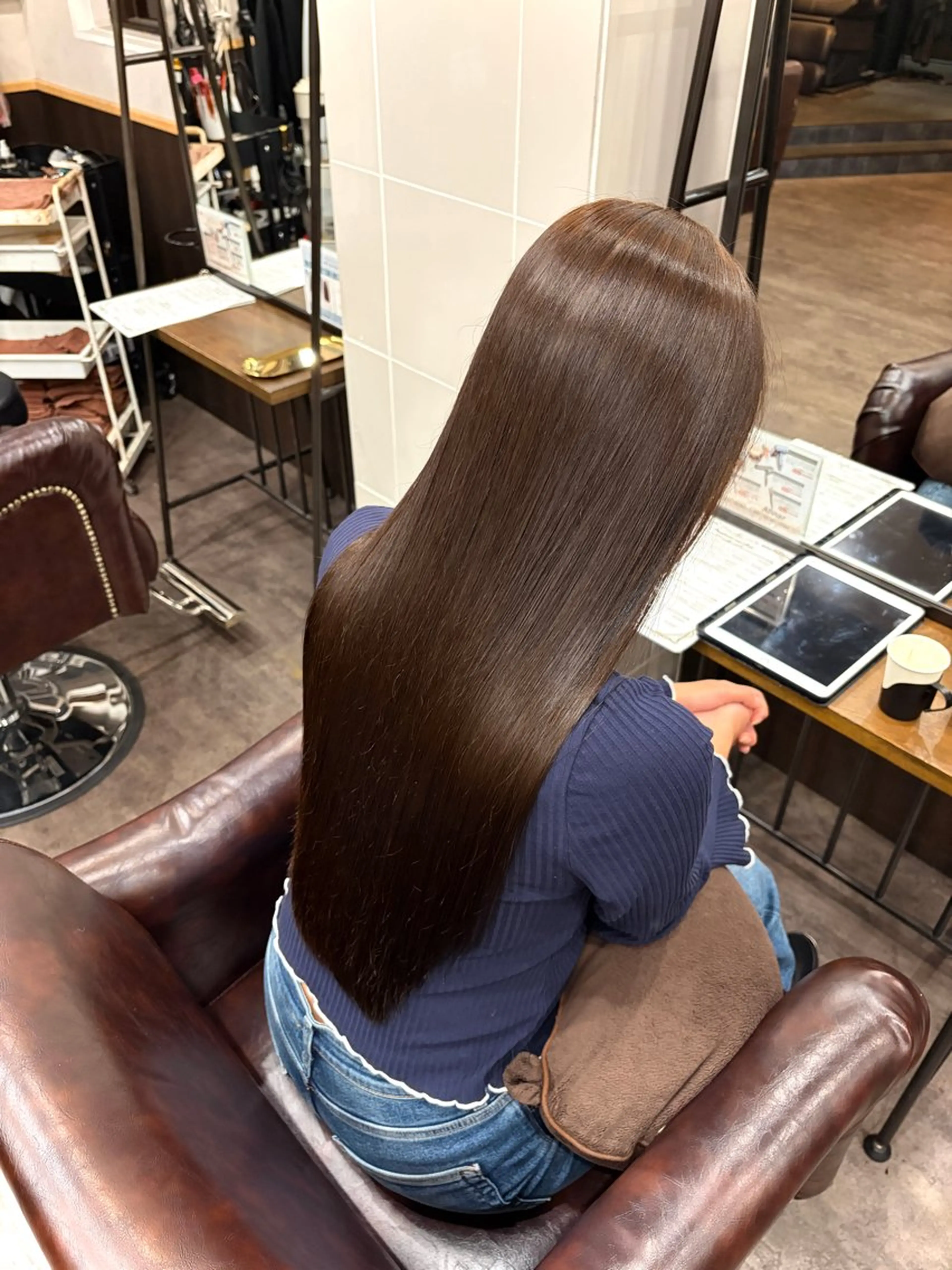 カラー ブラウンカラー 髪質改善 ヘアカラー トリートメント Mejia Riseのヘアスタイル