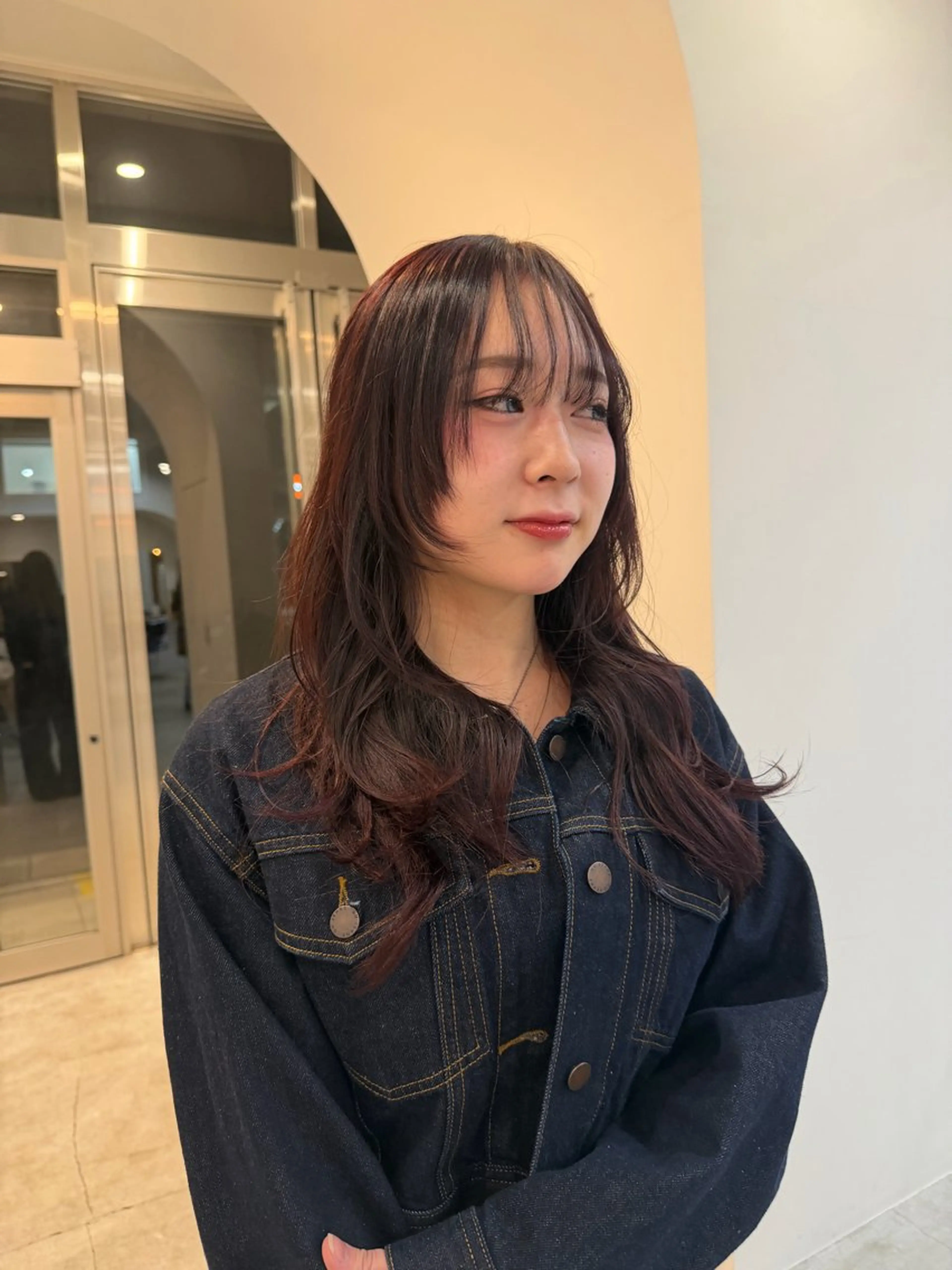 ロング カラー ヘアカラー 山口 愛結のヘアスタイル