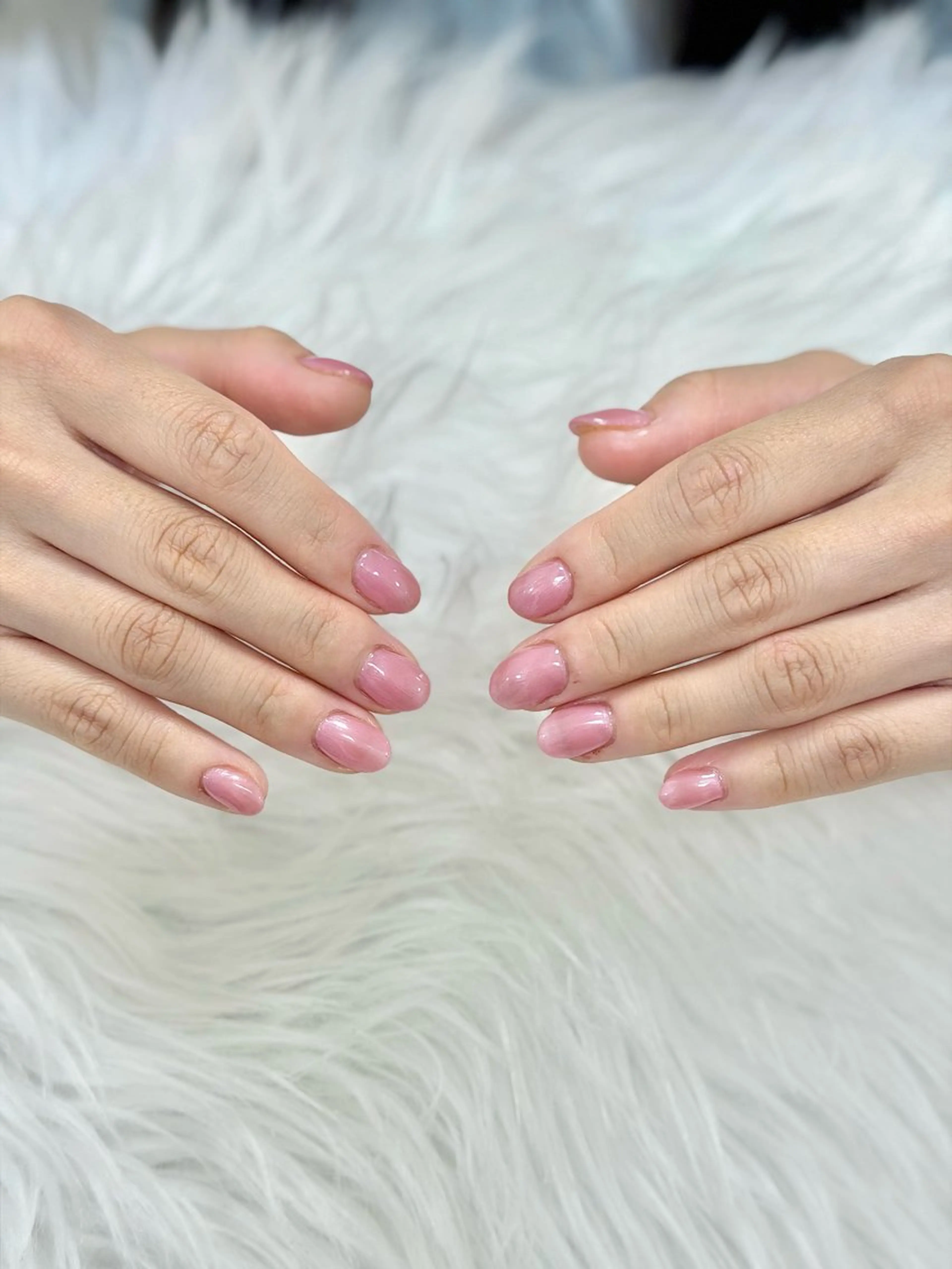 ネイル ワンカラーネイル ピンク ハンドネイル PROVE NAIL 爪整体のネイルデザイン