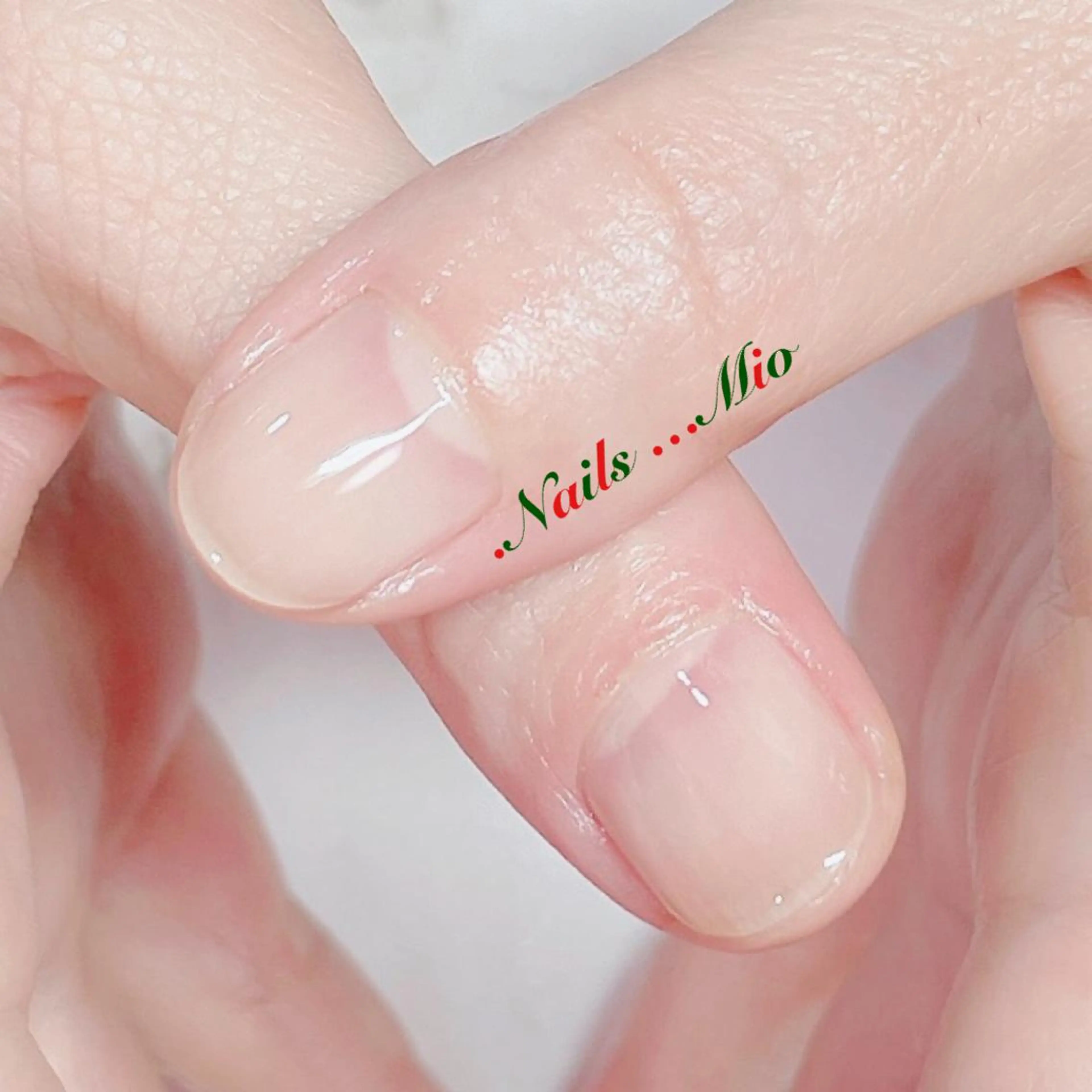 ネイル クリアネイル ワンカラーネイル .Nails Mio 赤羽西ネイルサロンのネイルデザイン