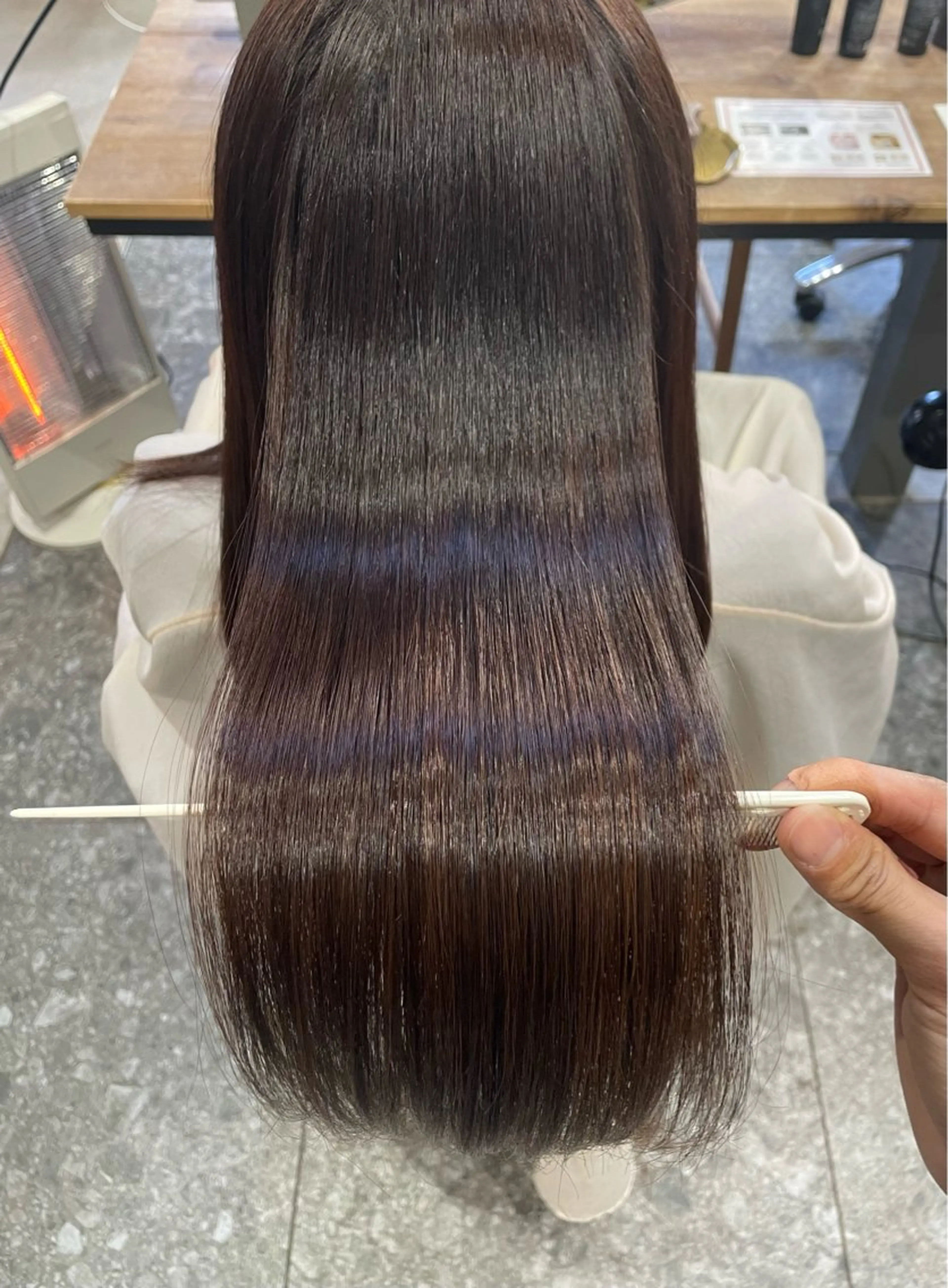 ロング 髪質改善 トリートメント カット 縮毛矯正 野間 祐哉のヘアスタイル